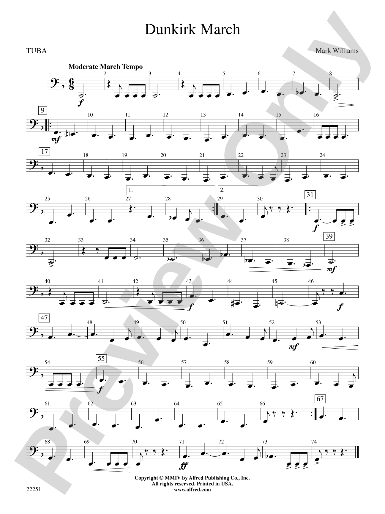 Dunkirk March: Tuba