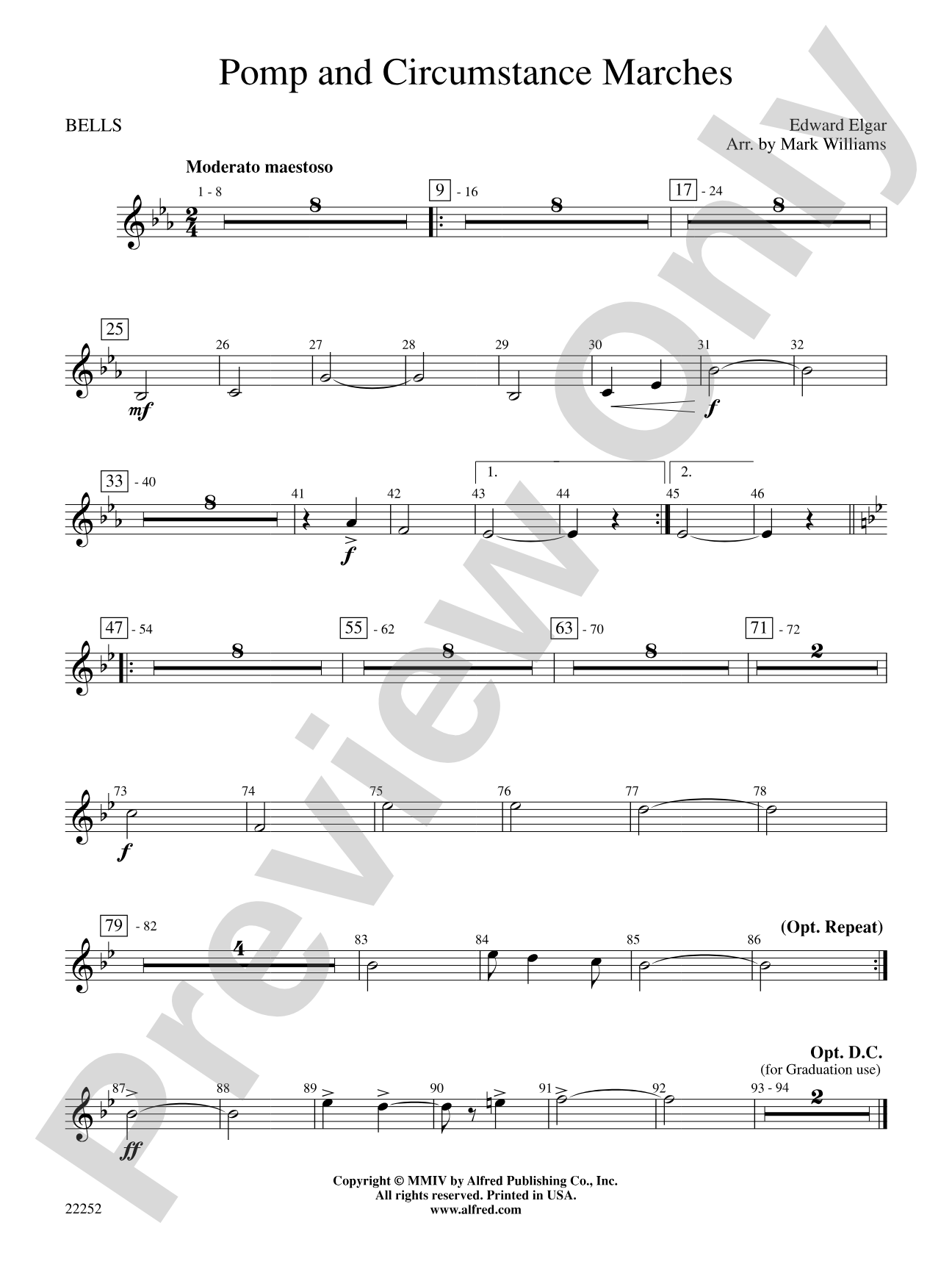 Pomp and Circumstance Marches: Bells