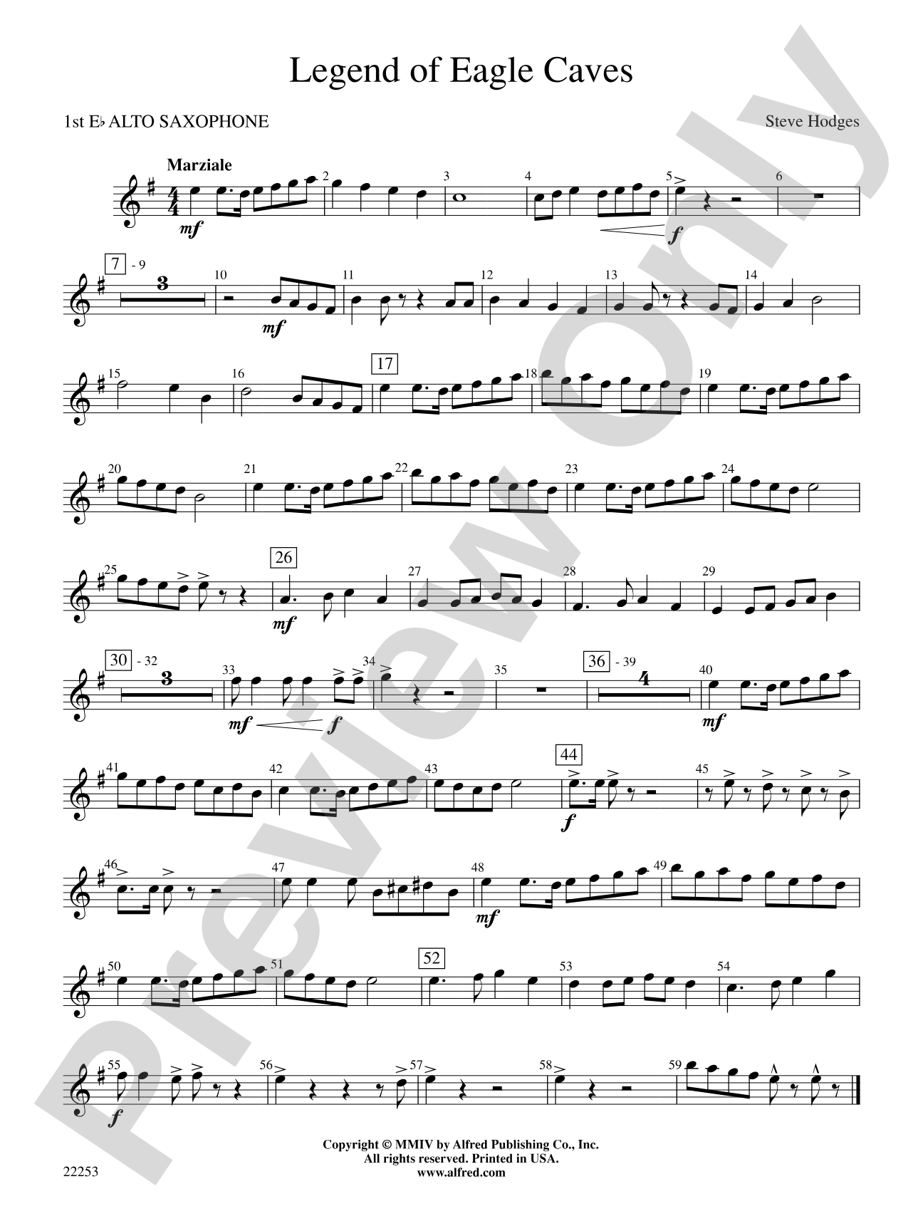 Legend of Eagle Caves: E-flat Alto Saxophone