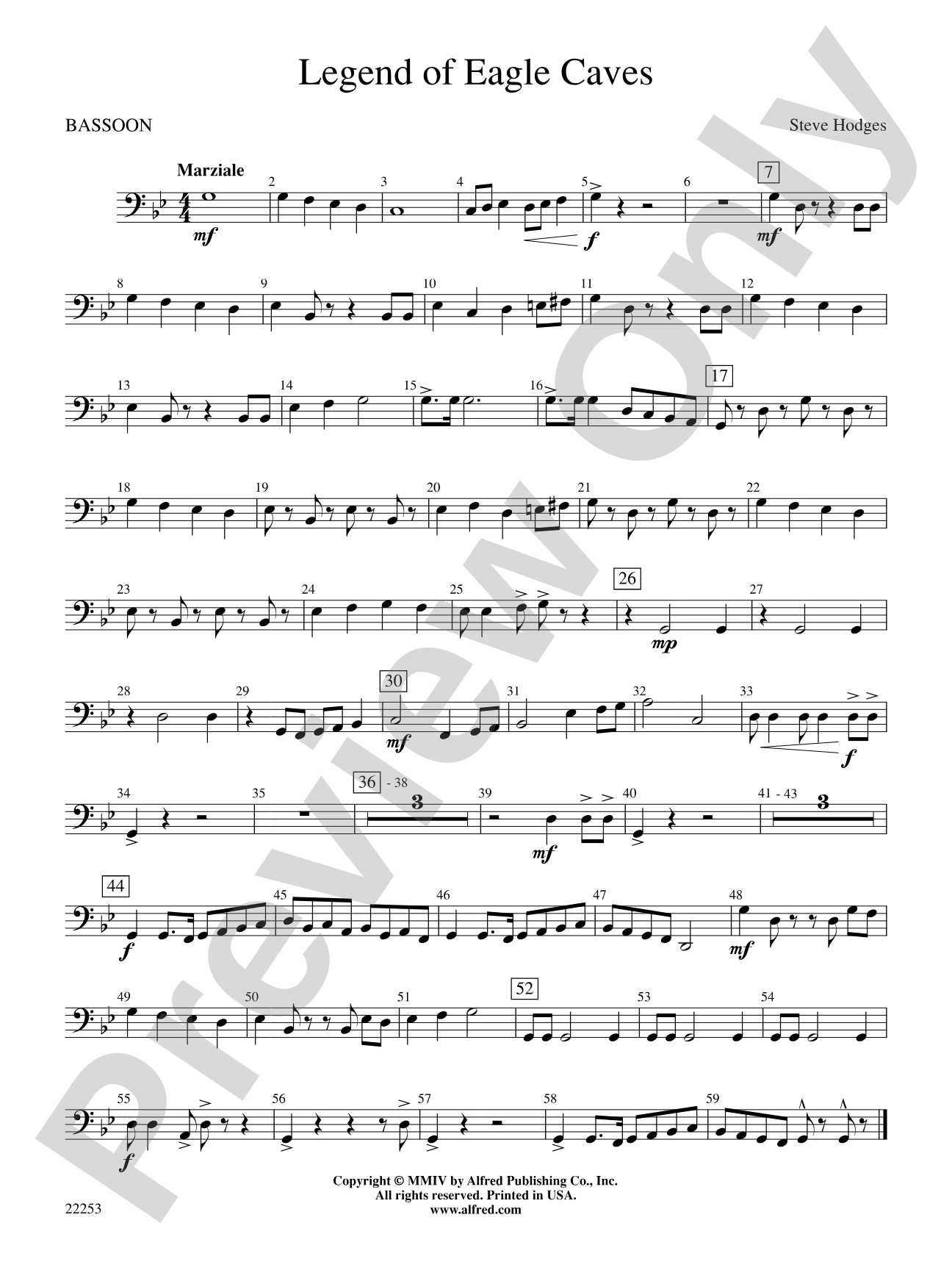 Legend of Eagle Caves: Bassoon