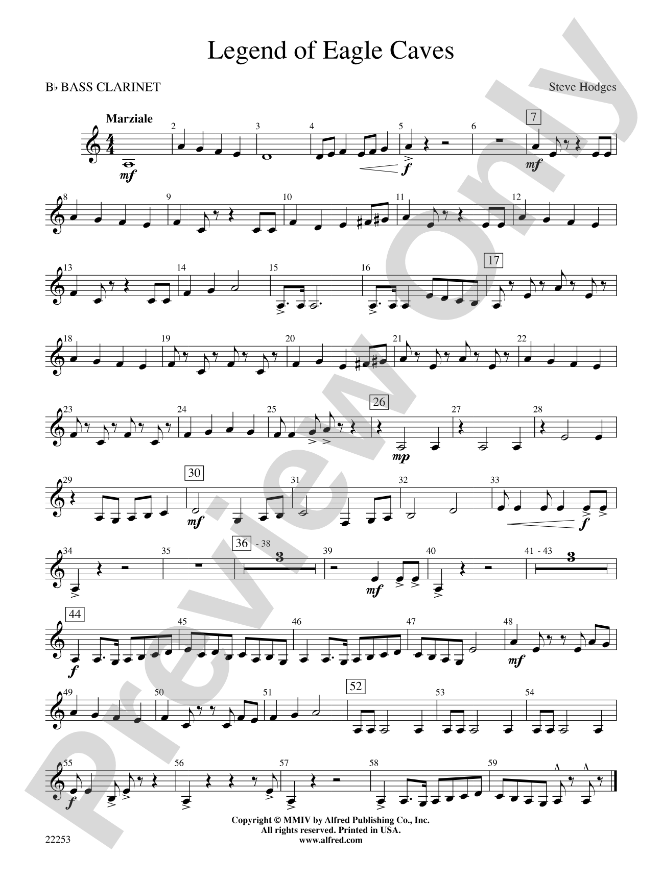 Legend of Eagle Caves: B-flat Bass Clarinet