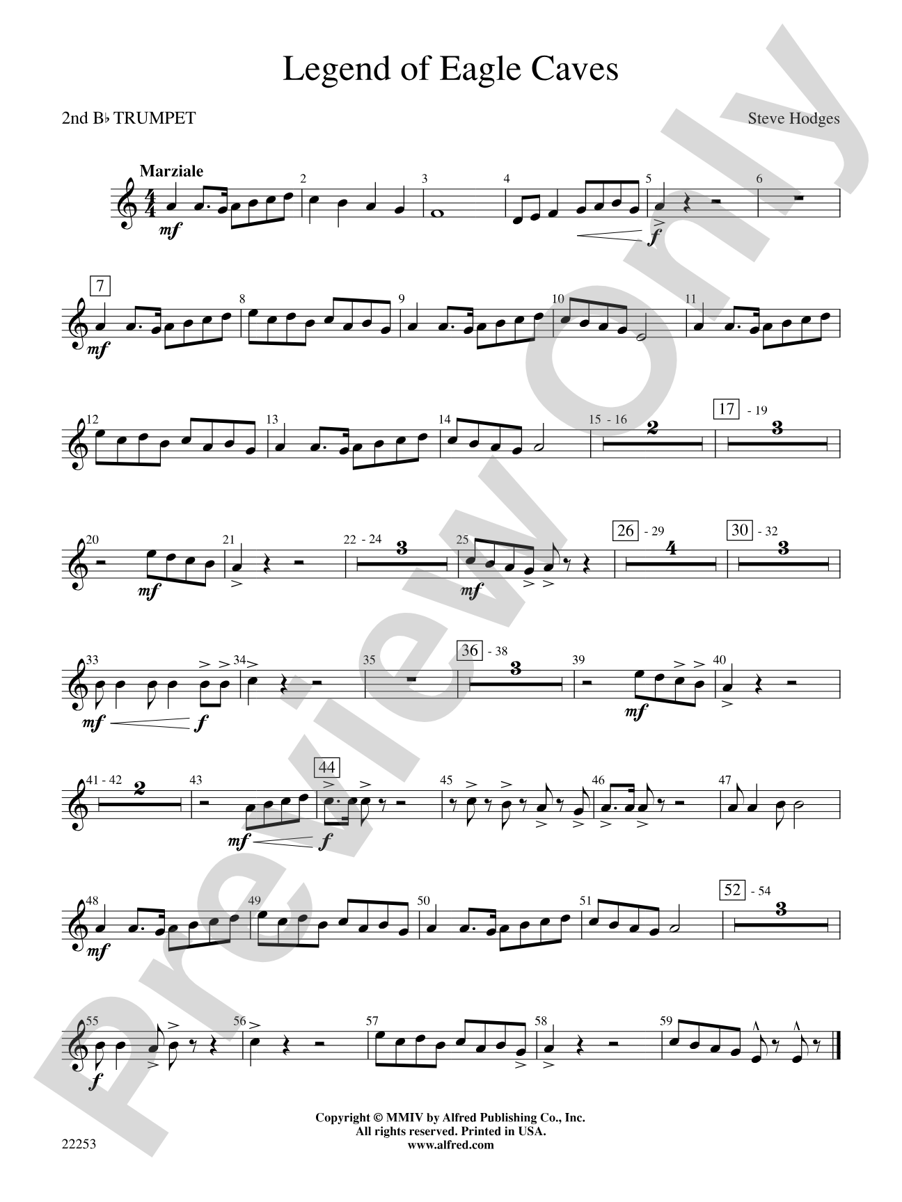 Legend of Eagle Caves: 2nd B-flat Trumpet