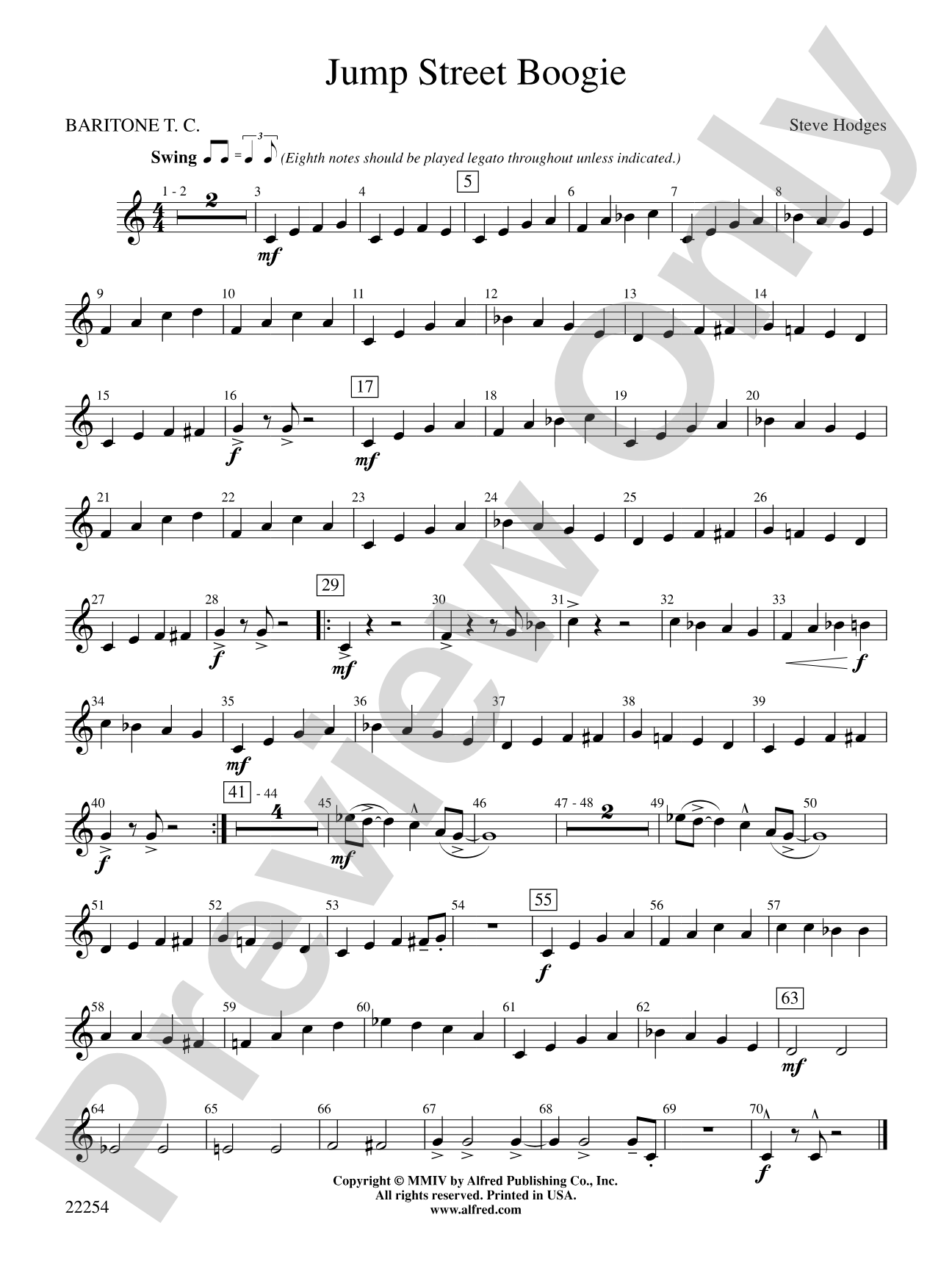 Jump Street Boogie: Baritone T.C.