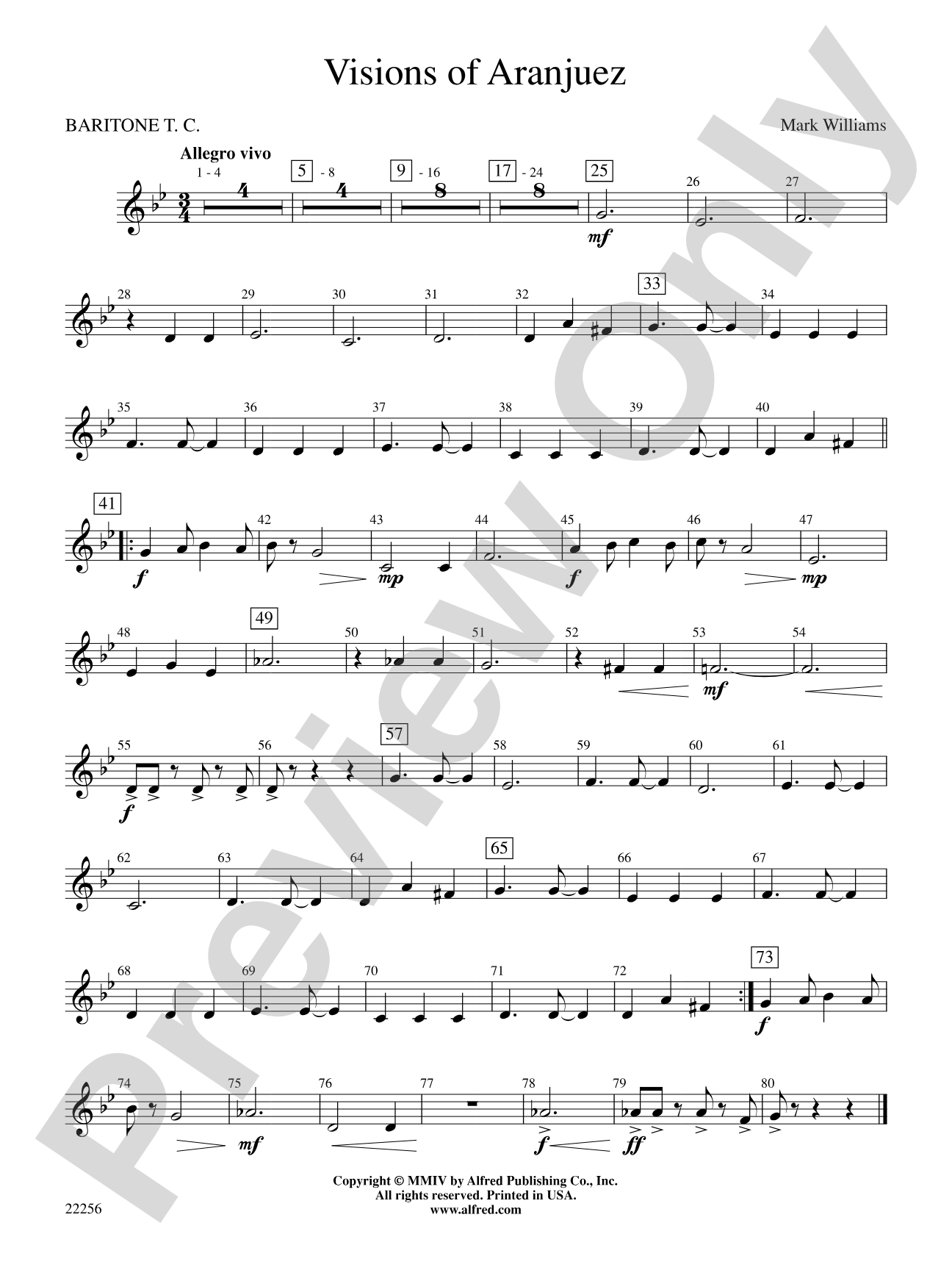 Visions of Aranjuez: Baritone T.C.