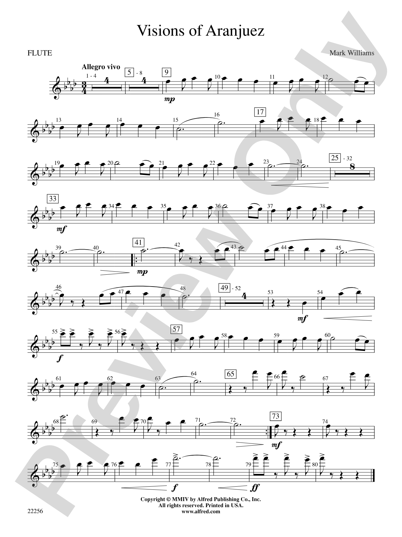 Visions of Aranjuez: Flute