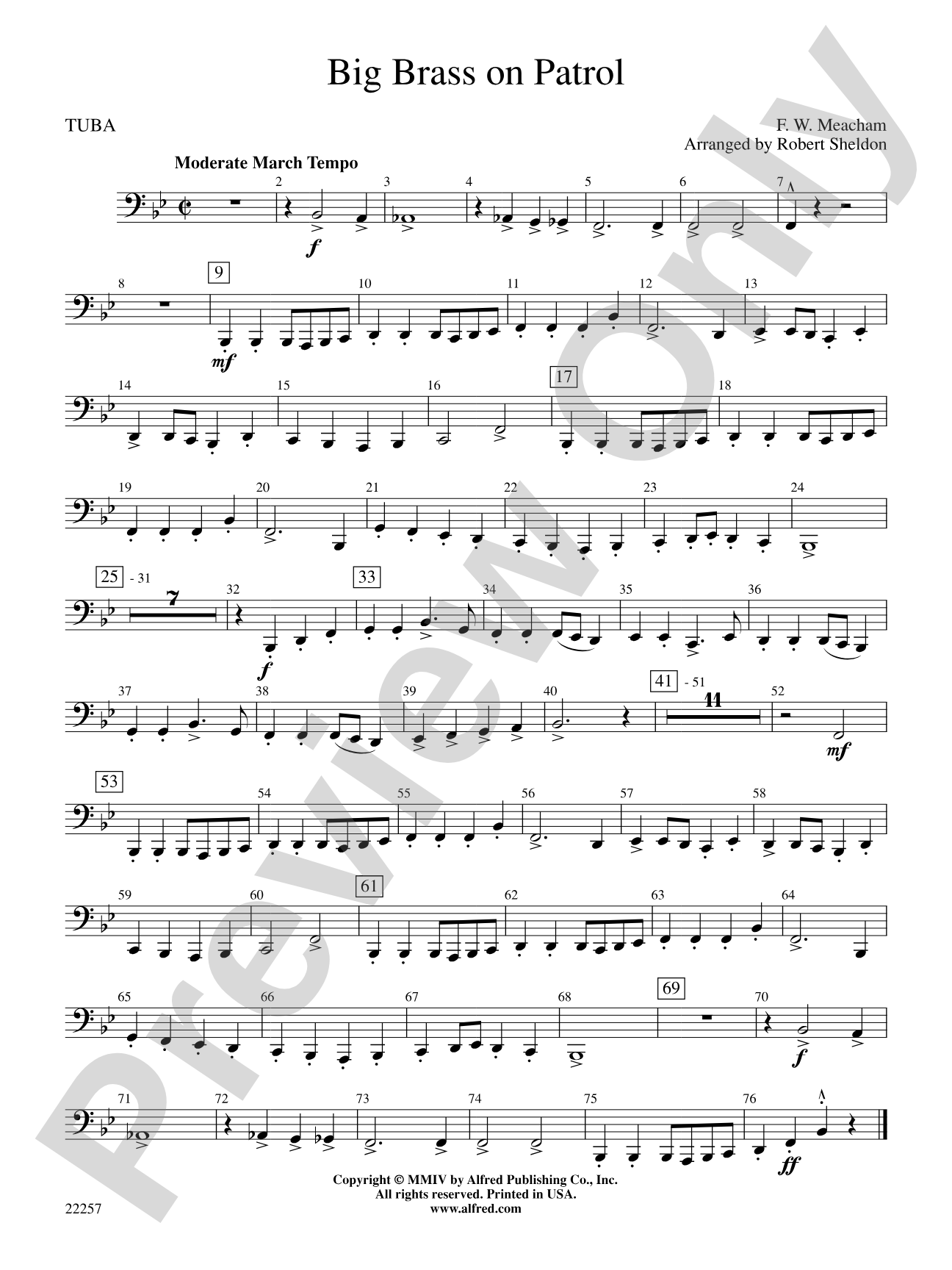 Big Brass on Patrol: Tuba