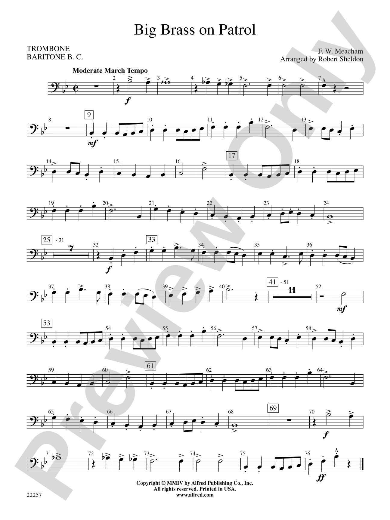 Big Brass on Patrol: 1st Trombone