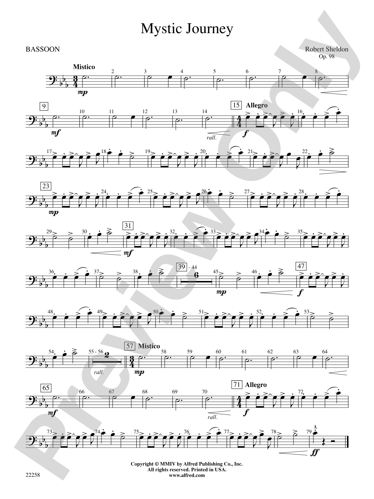 Mystic Journey: Bassoon