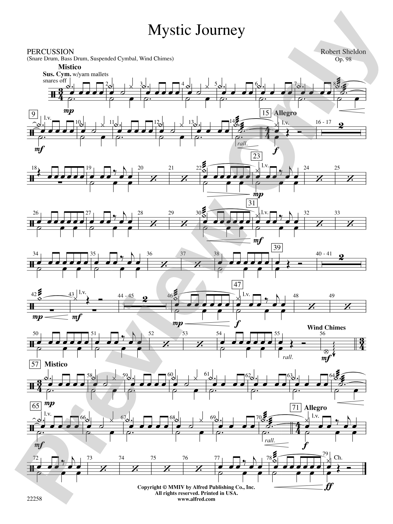 Mystic Journey: 1st Percussion