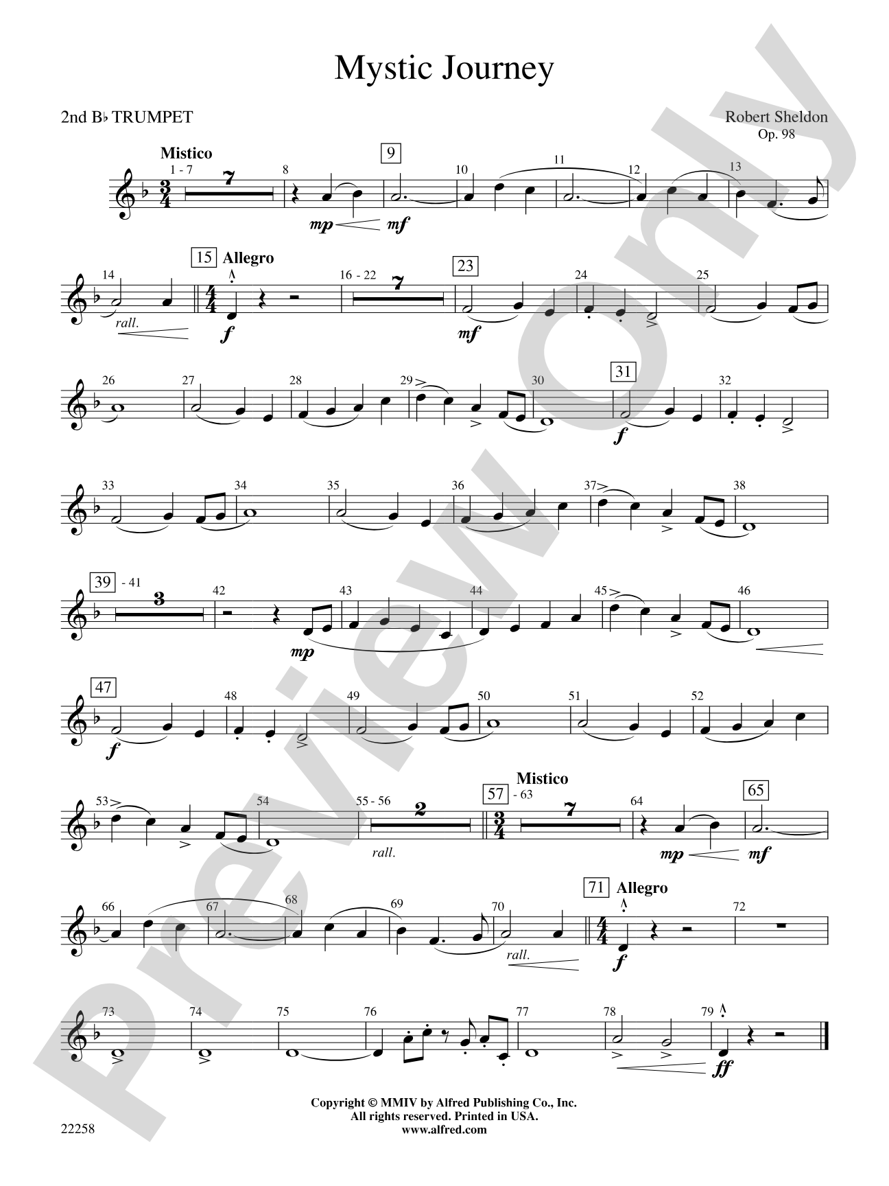 Mystic Journey: 2nd B-flat Trumpet
