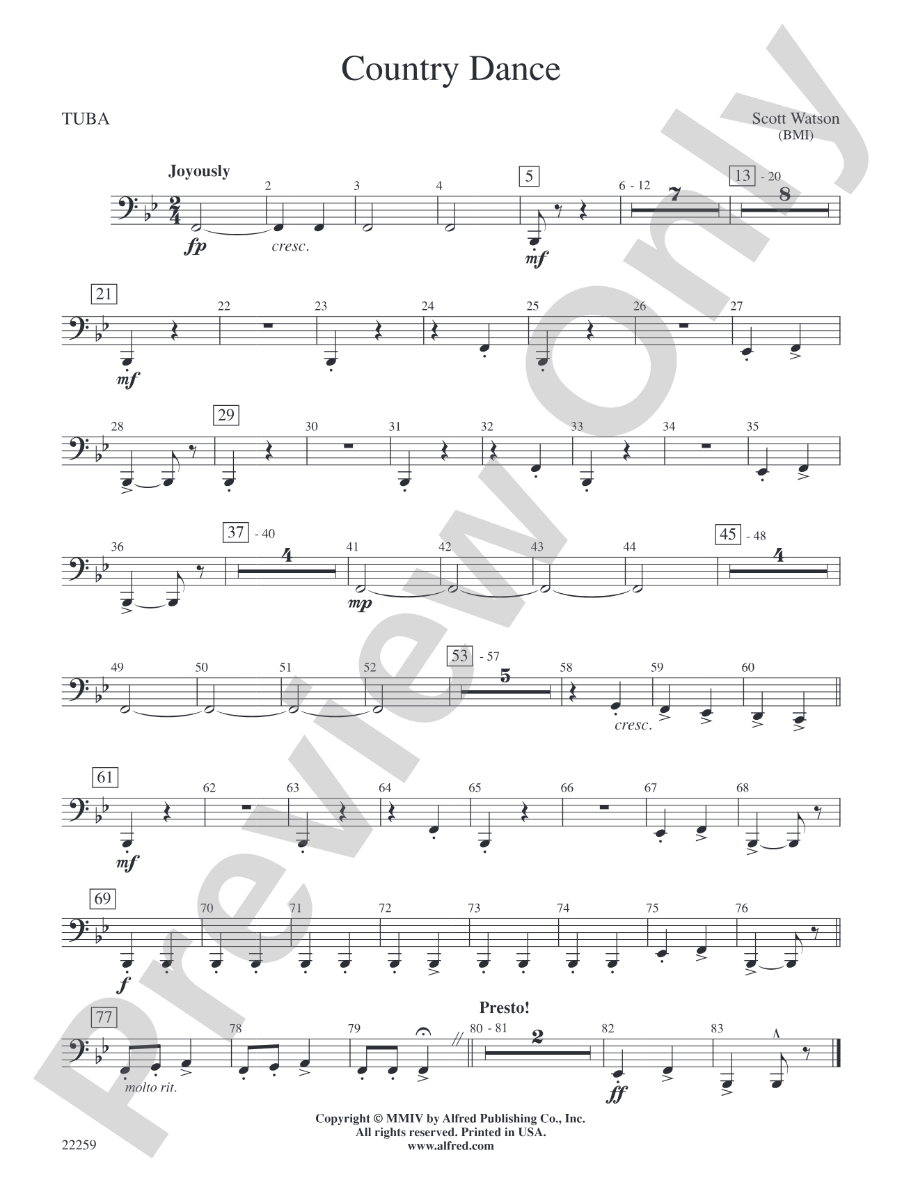 Country Dance: Tuba