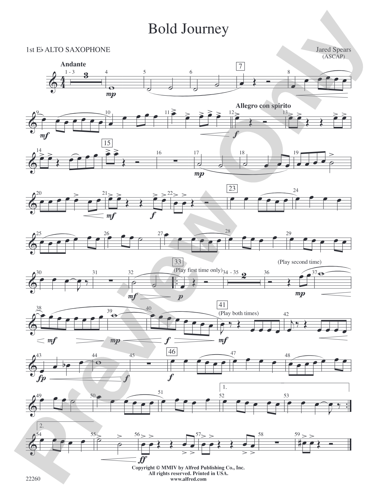 Bold Journey: E-flat Alto Saxophone