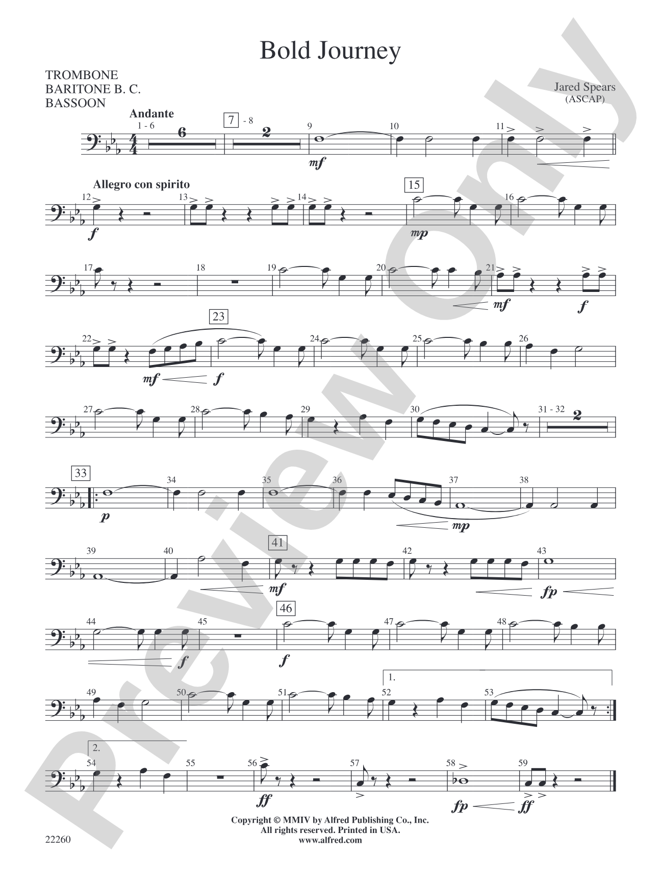 Bold Journey: 1st Trombone