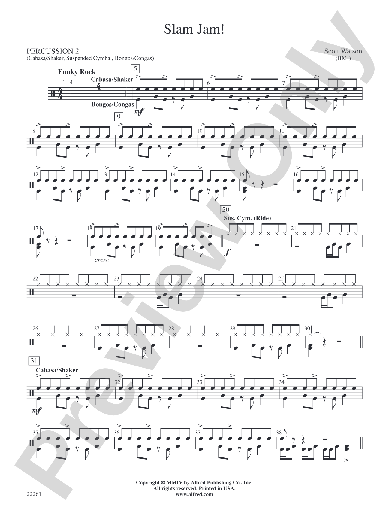 Slam Jam!: 2nd Percussion