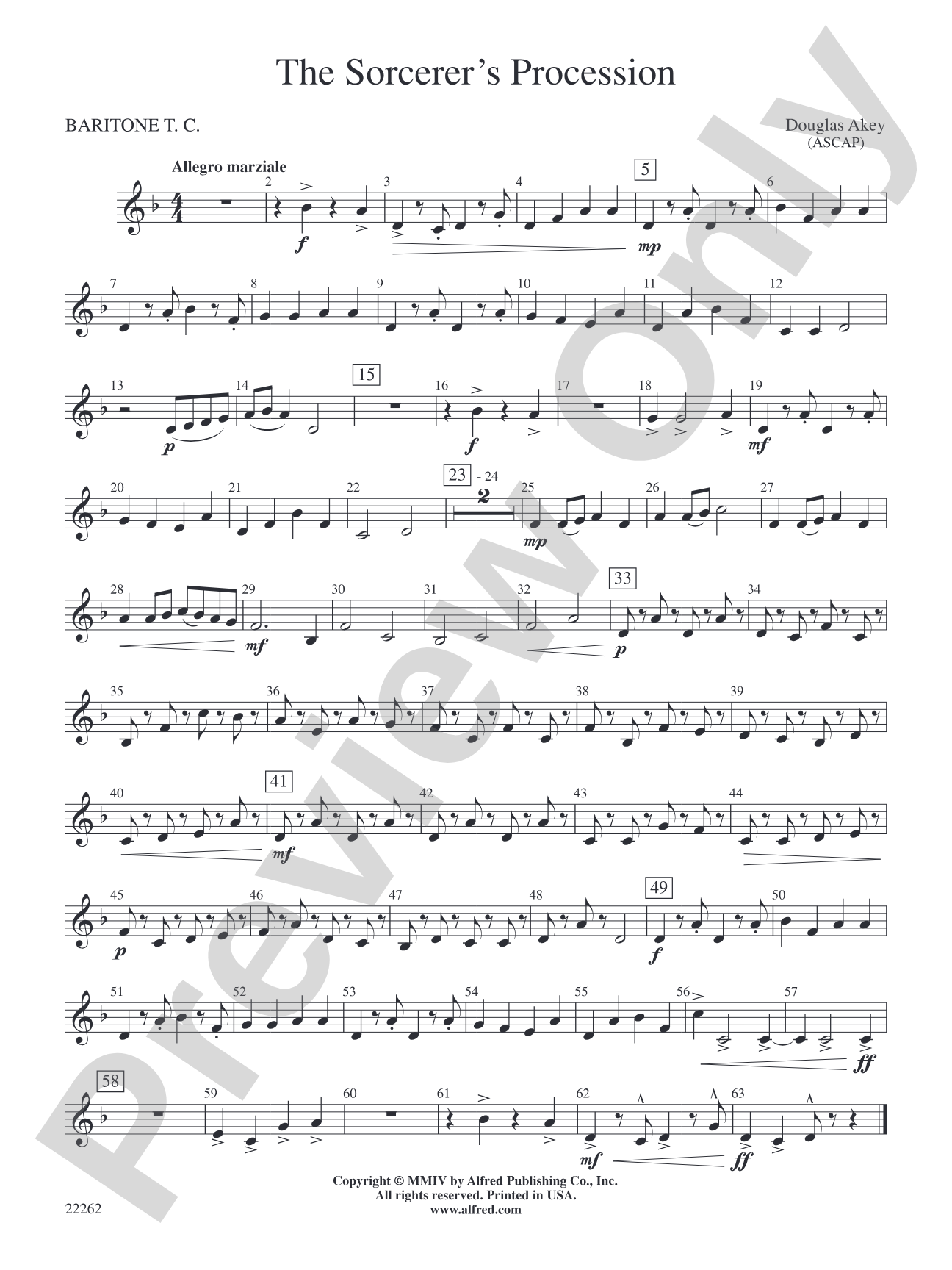 The Sorcerer's Procession: Baritone T.C.