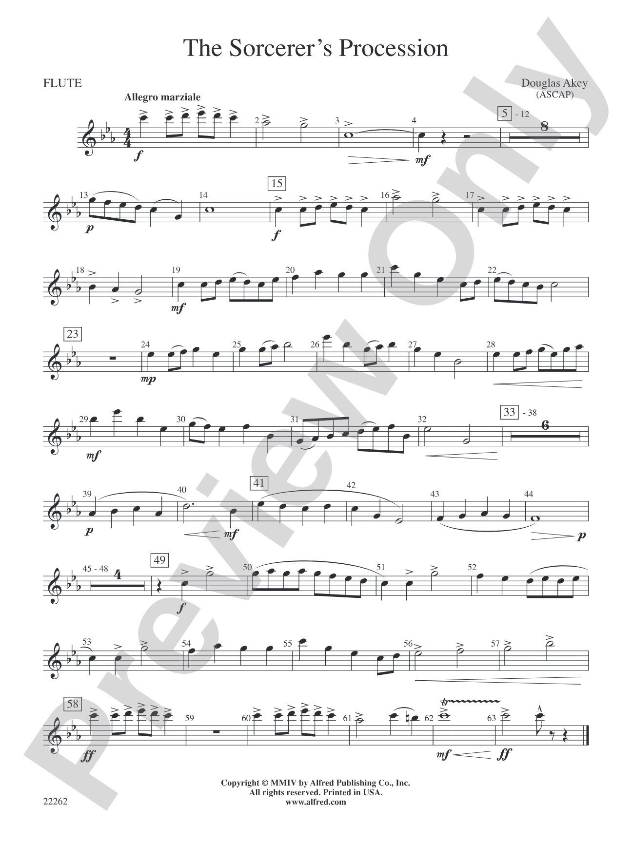 The Sorcerer's Procession: Flute