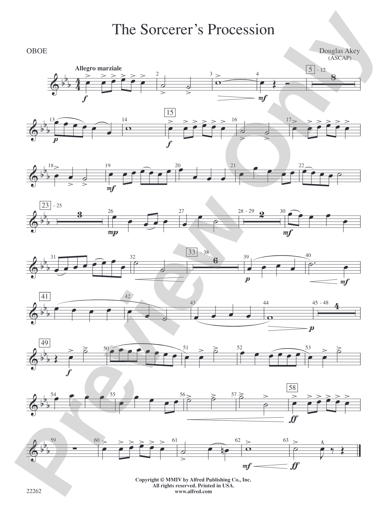 The Sorcerer's Procession: Oboe