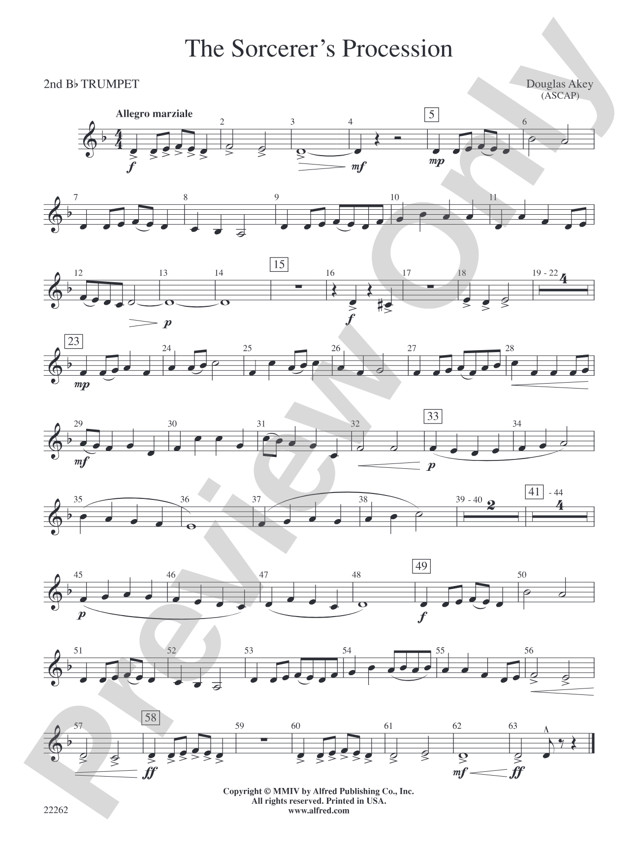 The Sorcerer's Procession: 2nd B-flat Trumpet