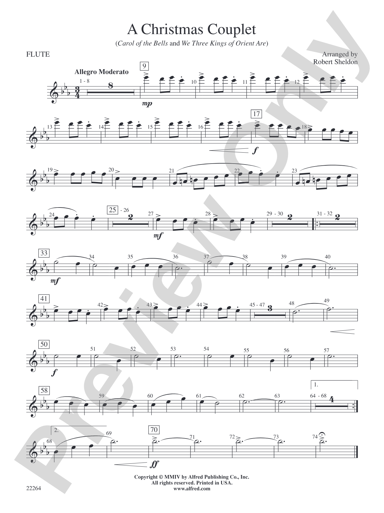 A Christmas Couplet: Flute