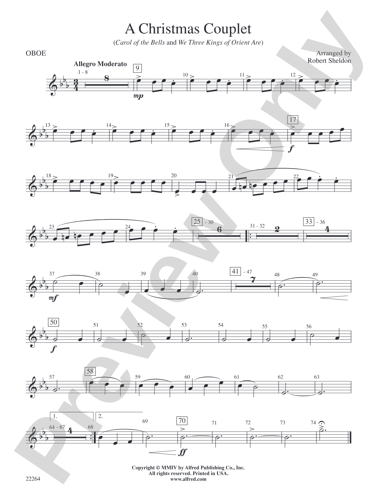 A Christmas Couplet: Oboe