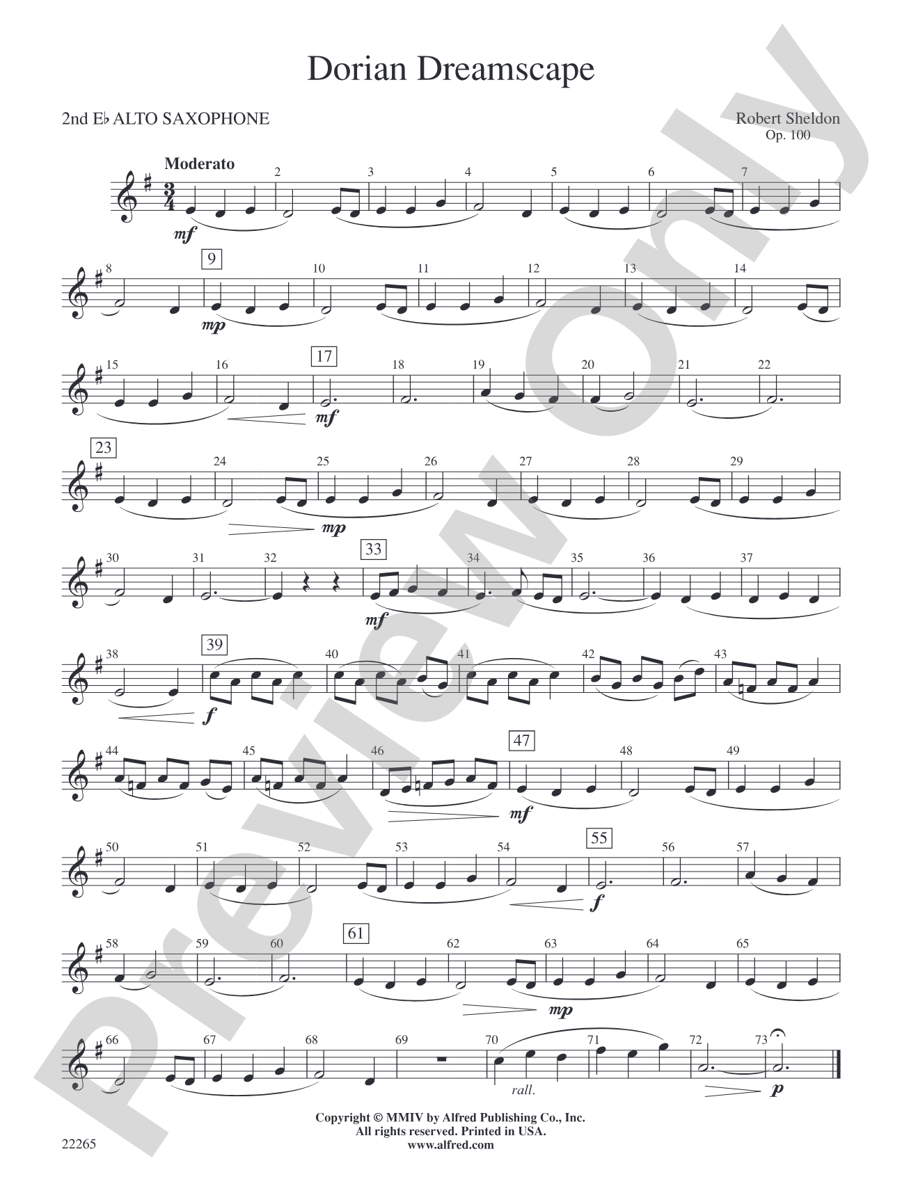 Dorian Dreamscape: 2nd E-flat Alto Saxophone