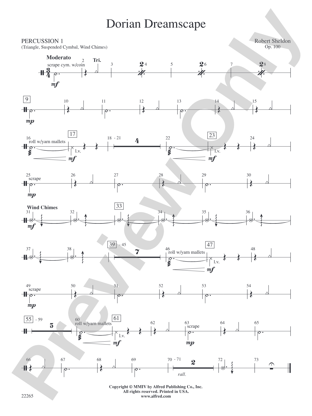 Dorian Dreamscape: 1st Percussion