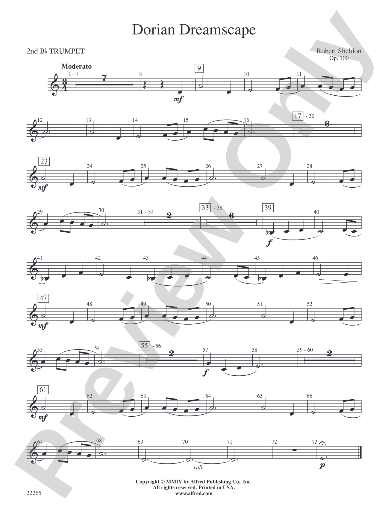 Dorian Dreamscape: 2nd B-flat Trumpet