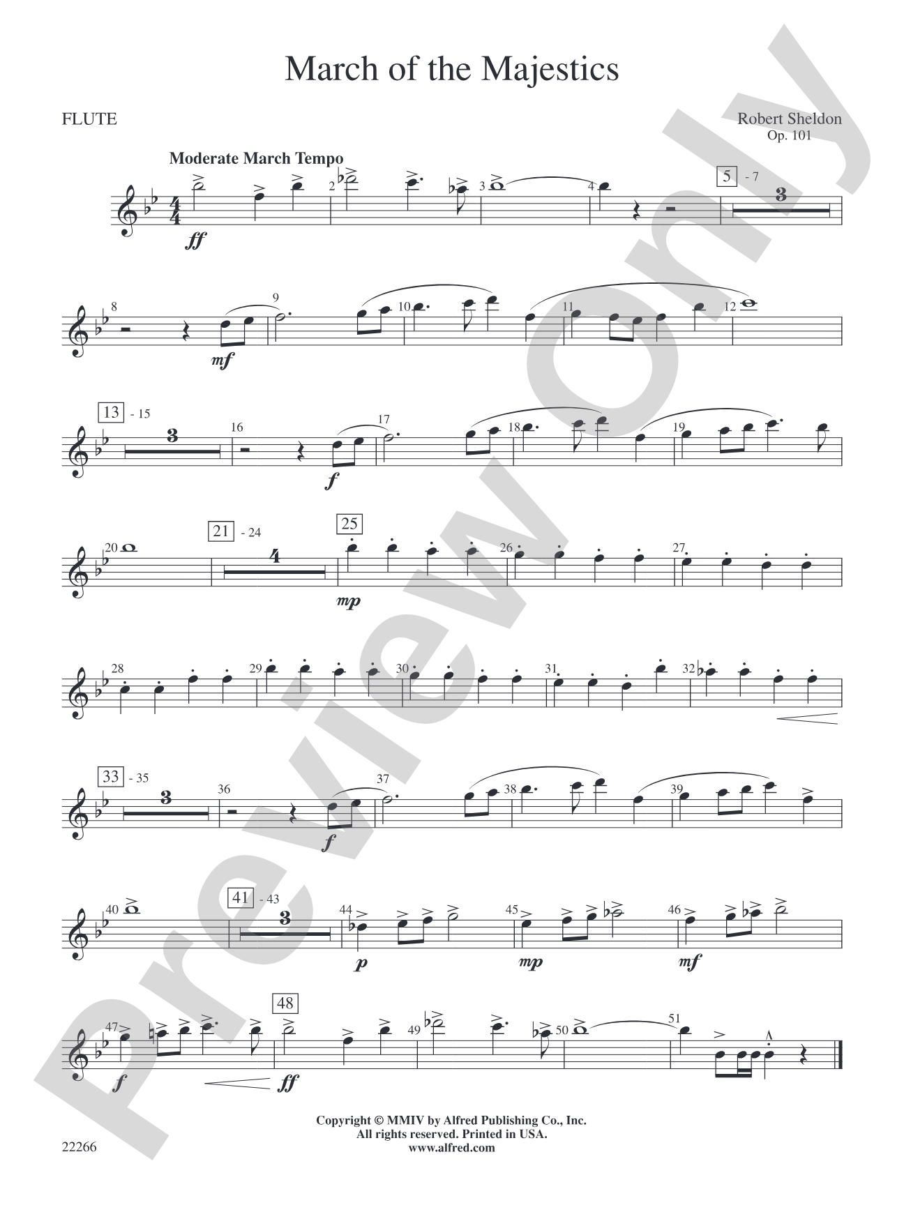 March of the Majestics: Flute