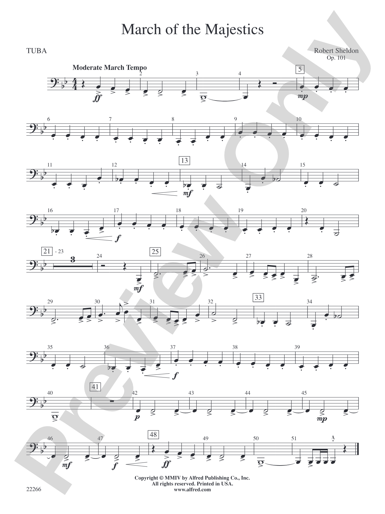 March of the Majestics: Tuba