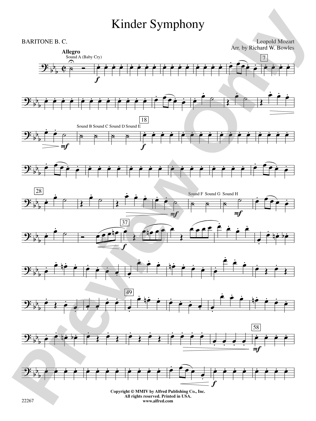 Kinder Symphony: Baritone B.C.