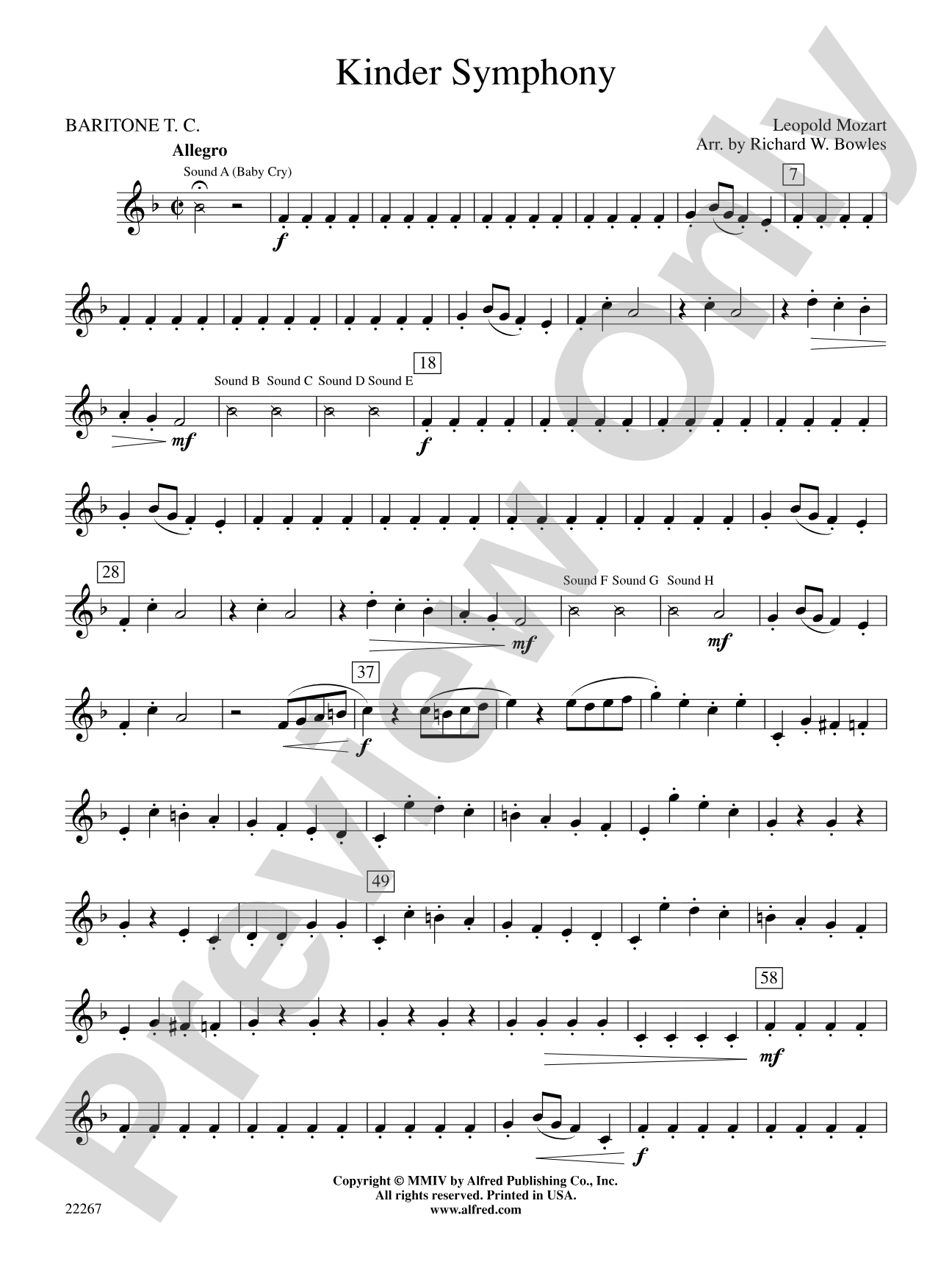 Kinder Symphony: Baritone T.C.