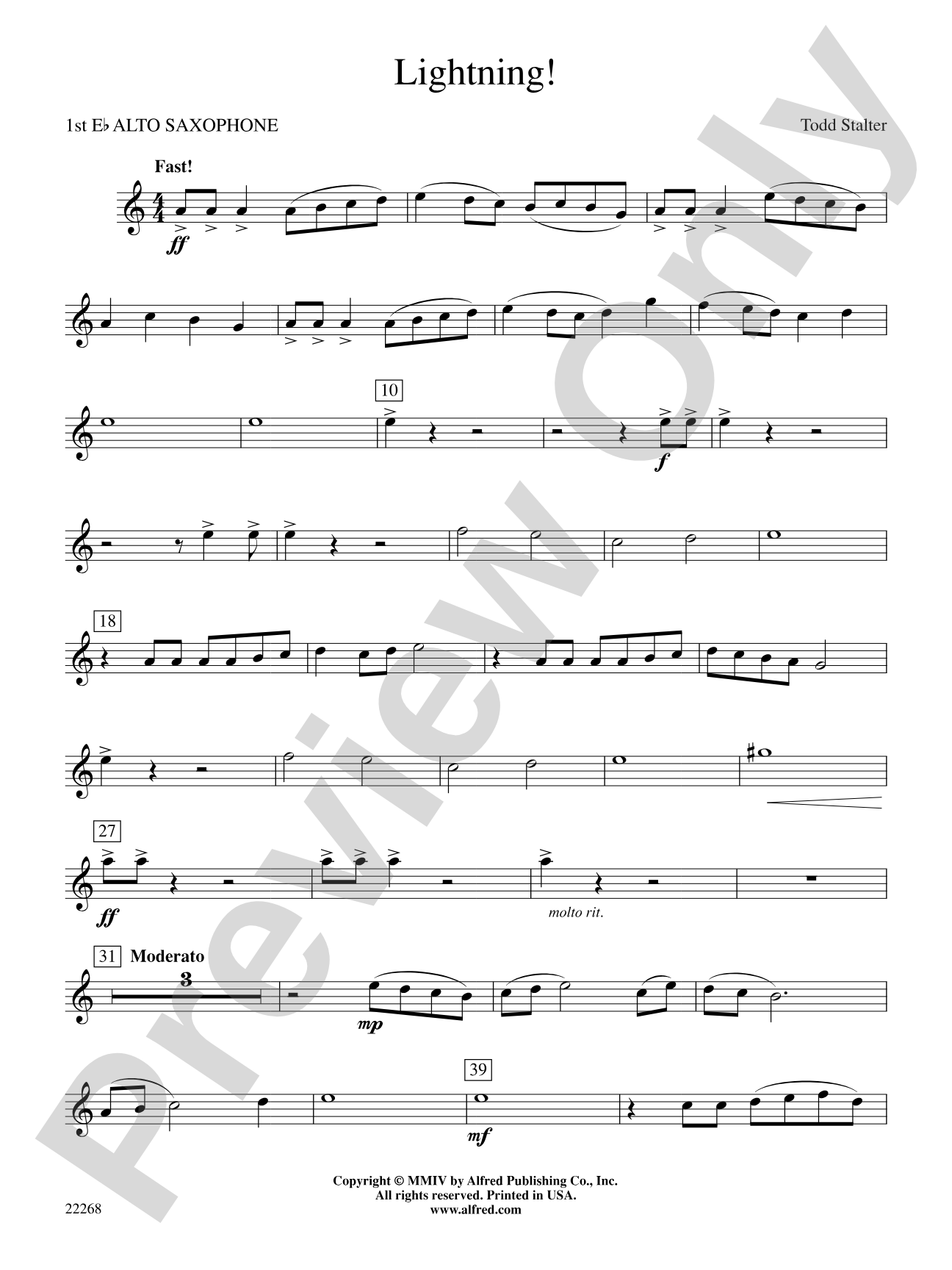 Lightning!: E-flat Alto Saxophone