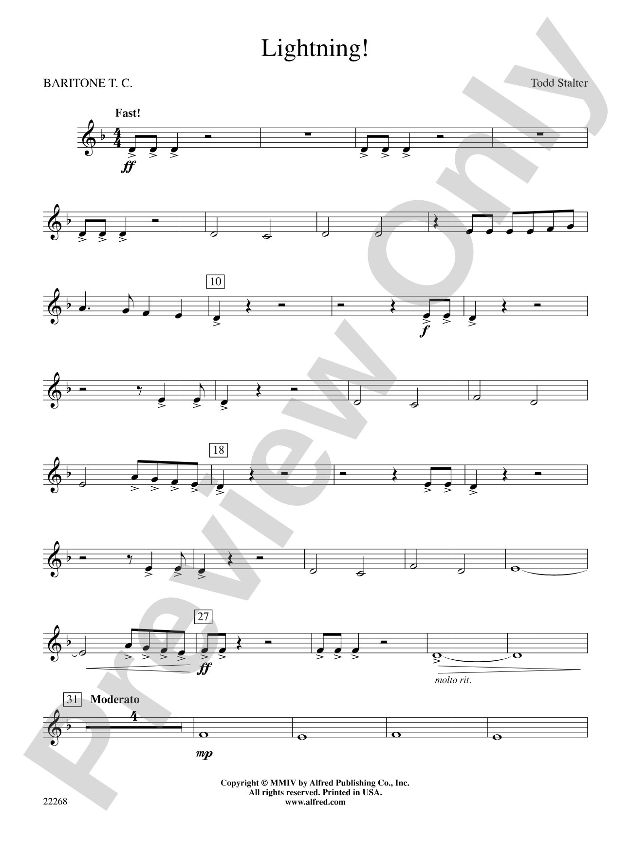 Lightning!: Baritone T.C.
