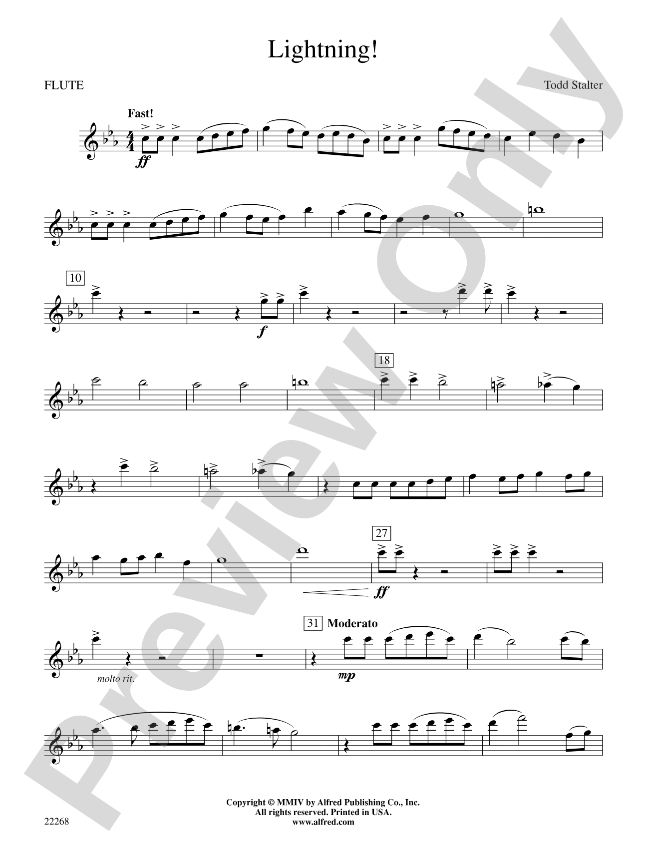 Lightning!: Flute