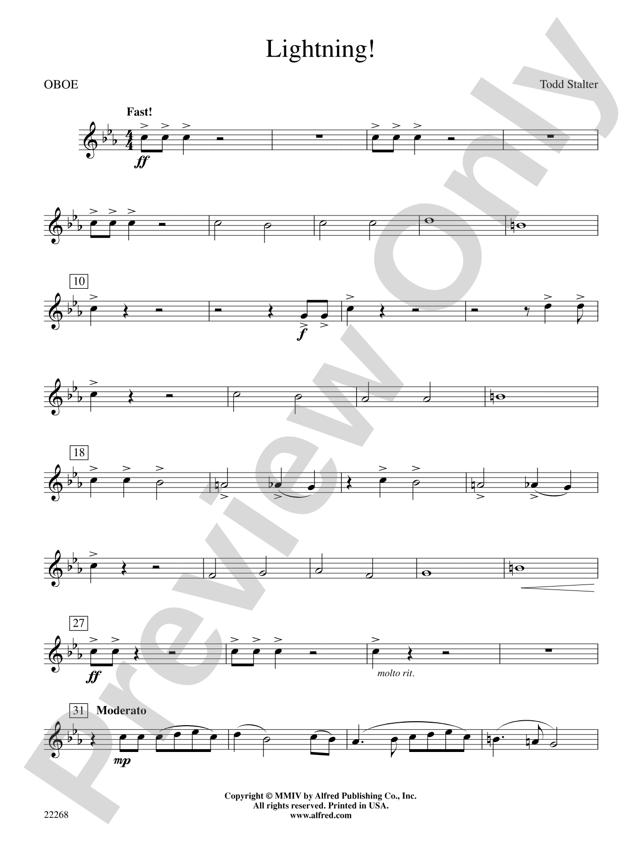 Lightning!: Oboe