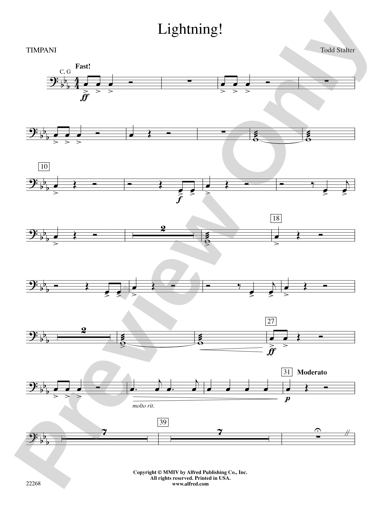 Lightning!: Timpani