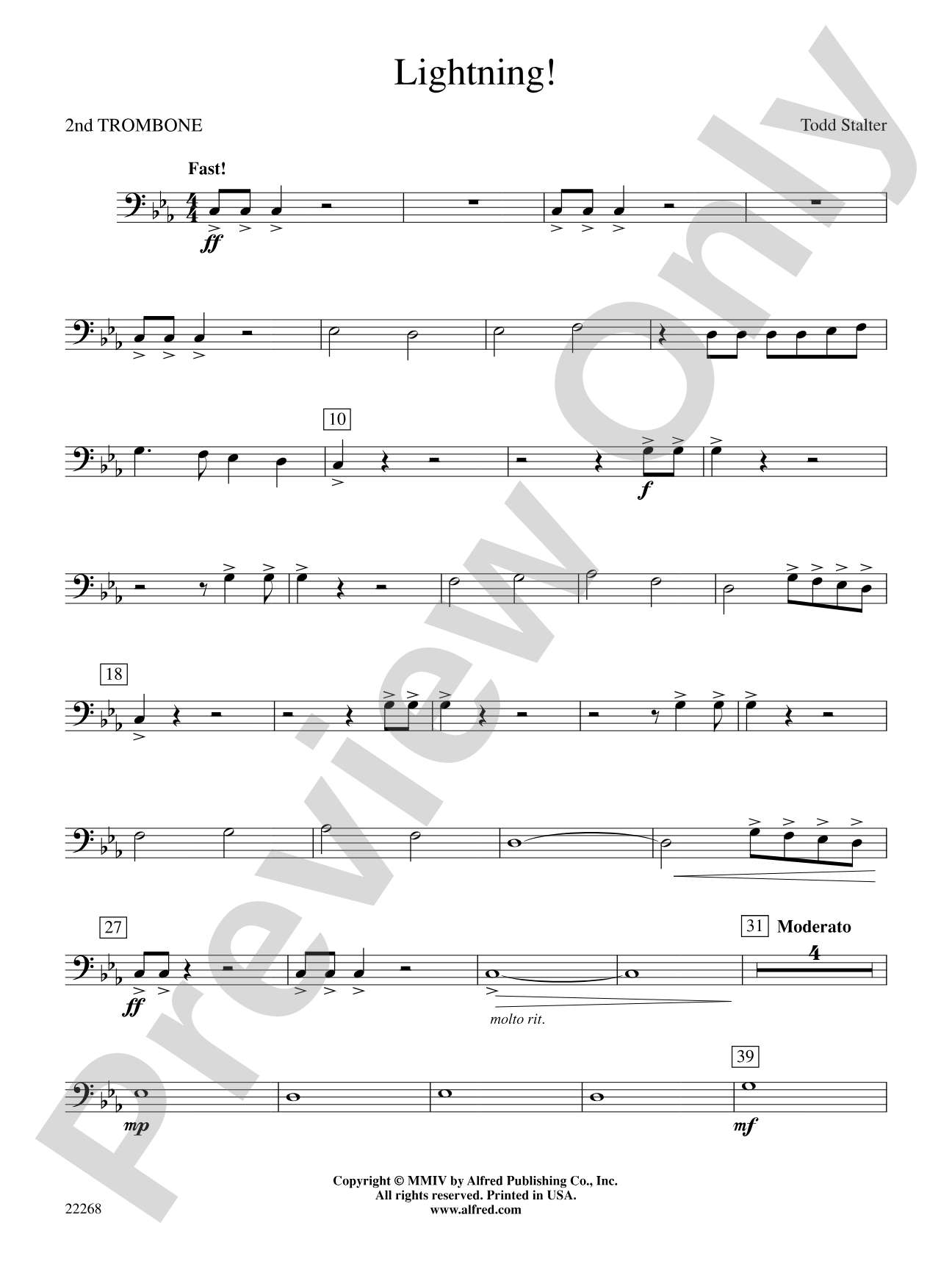 Lightning!: 2nd Trombone