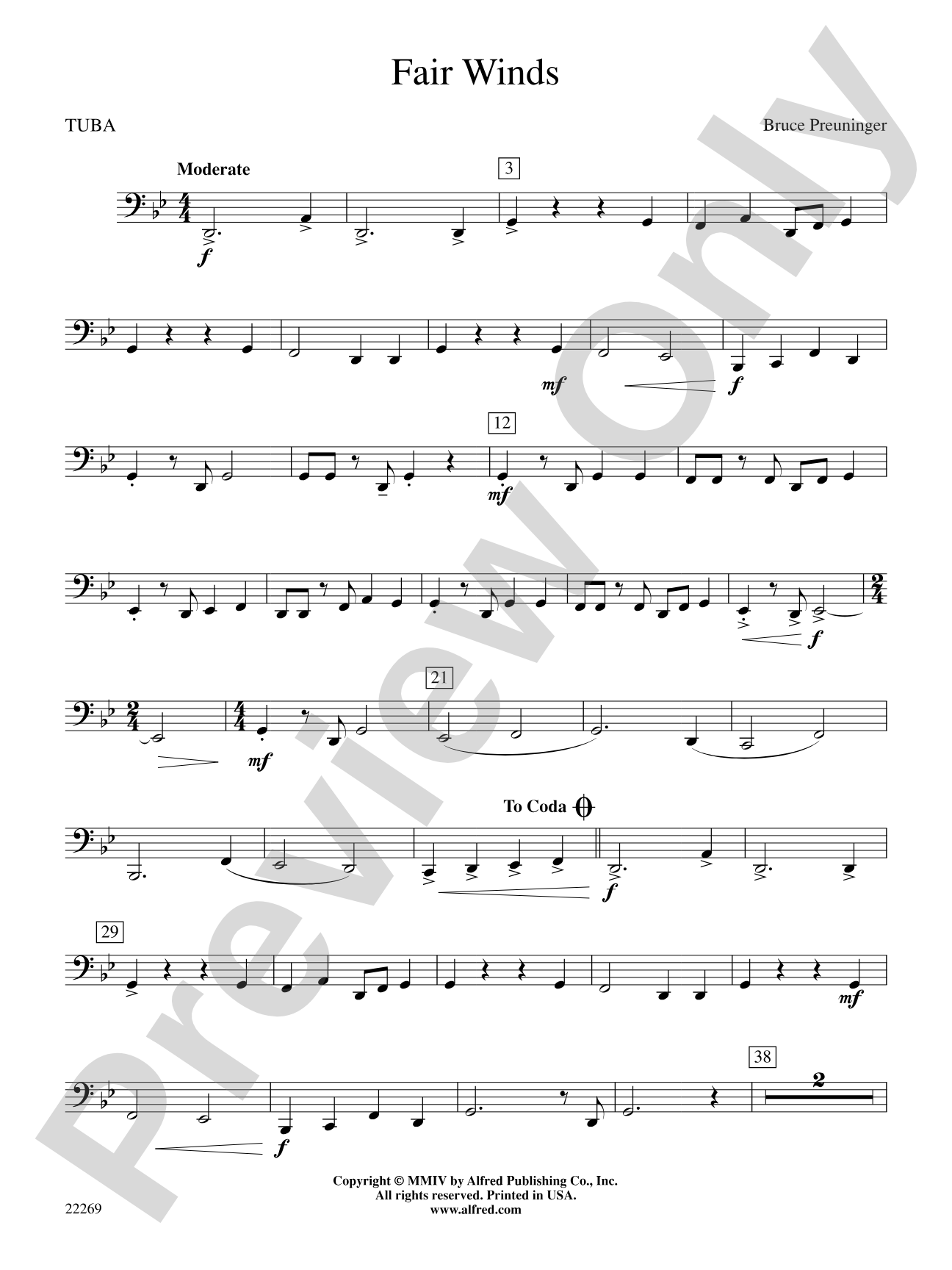 Fair Winds: Tuba