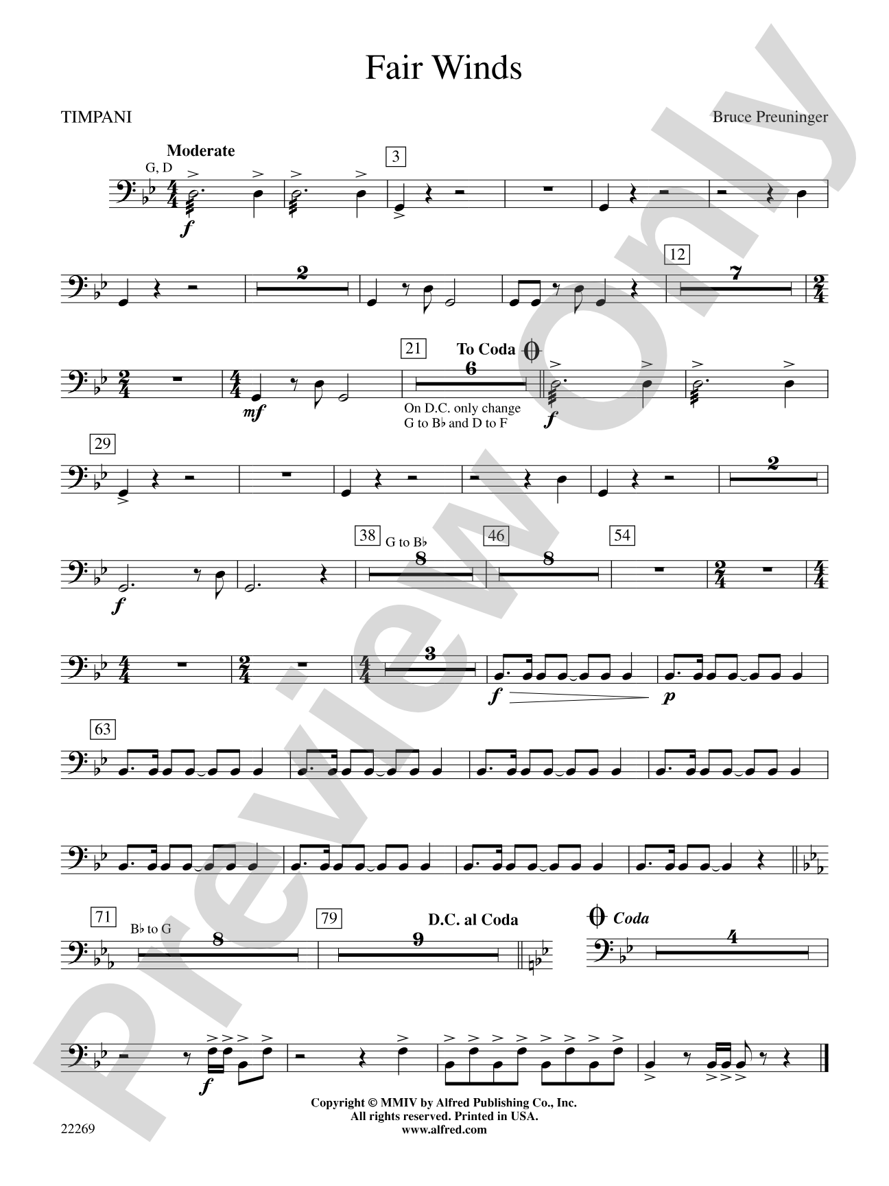 Fair Winds: Timpani