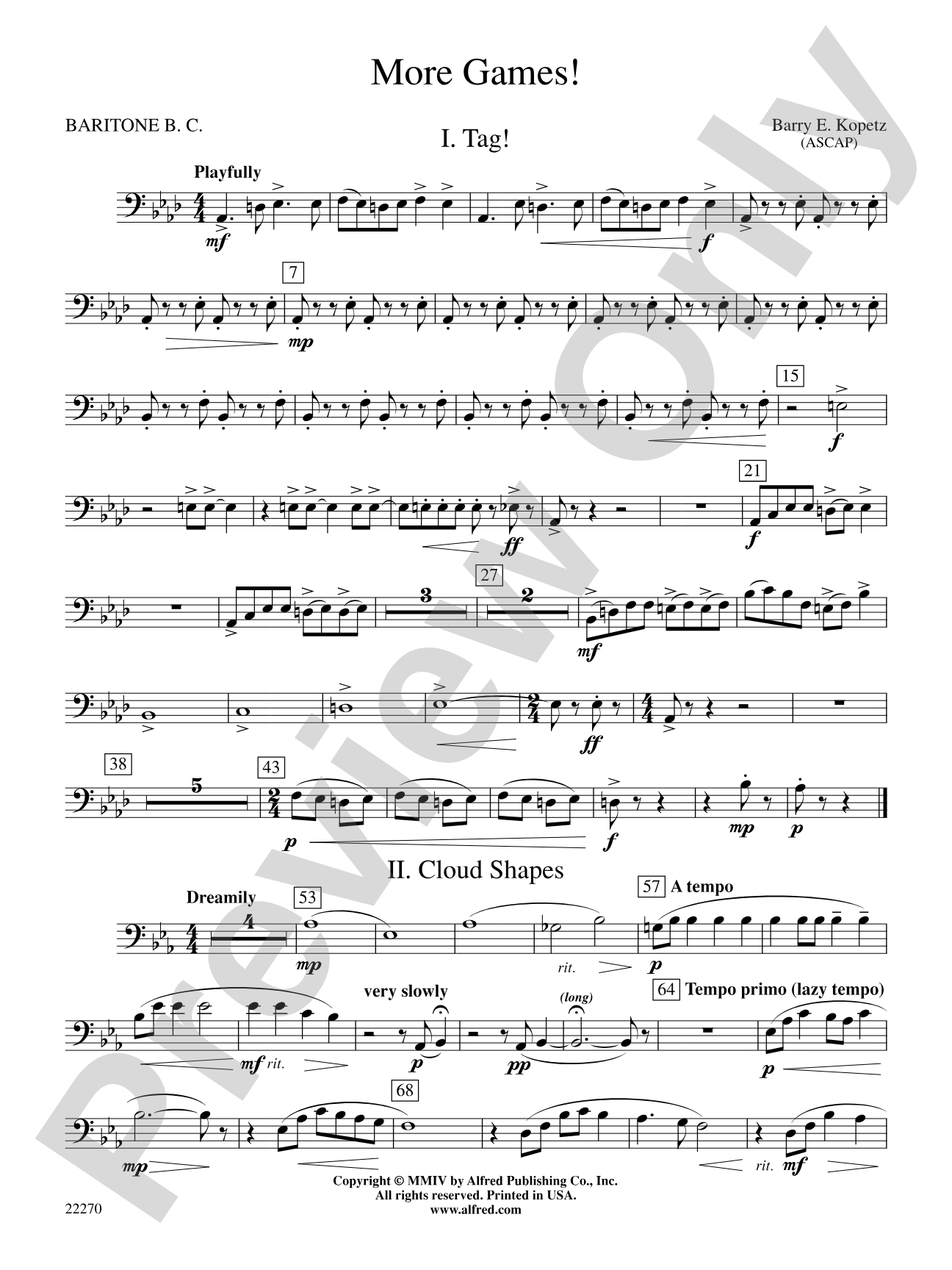 More Games!: Baritone B.C.