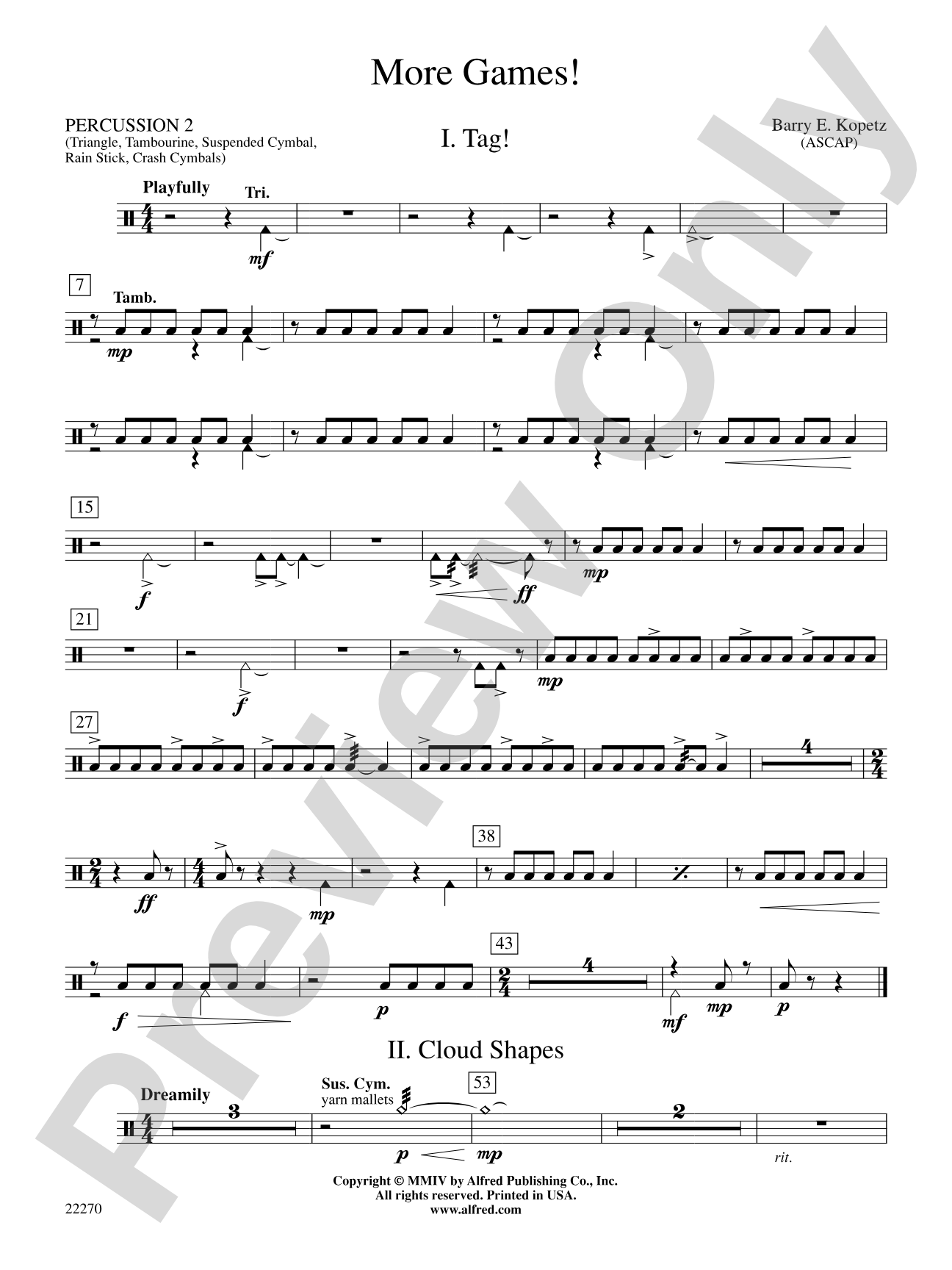 More Games!: 2nd Percussion