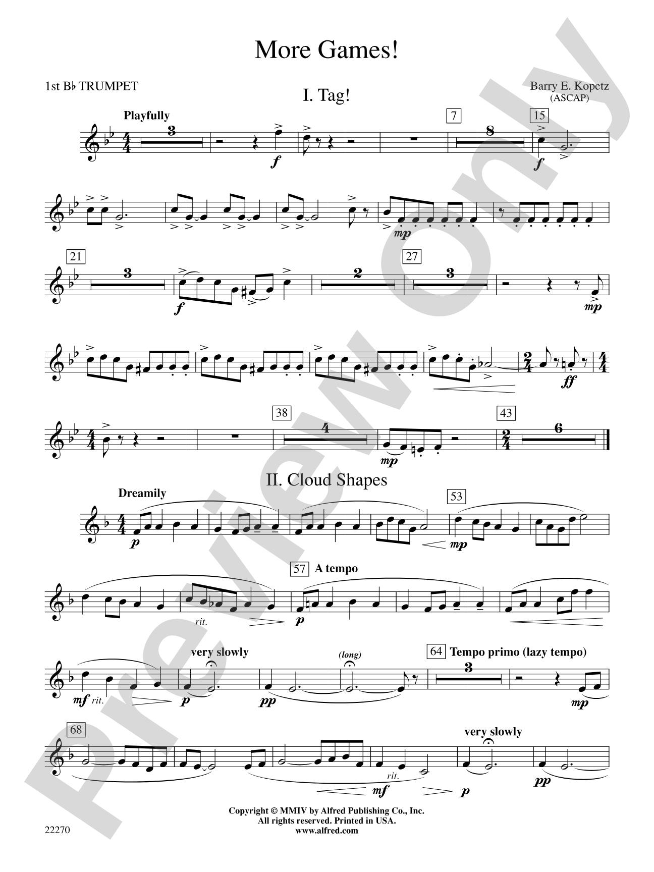 More Games!: 1st B-flat Trumpet