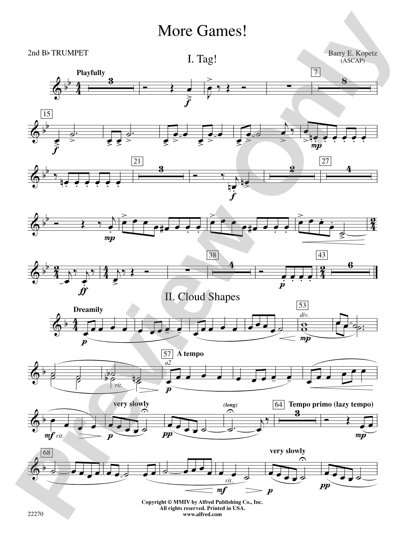 More Games!: 2nd B-flat Trumpet