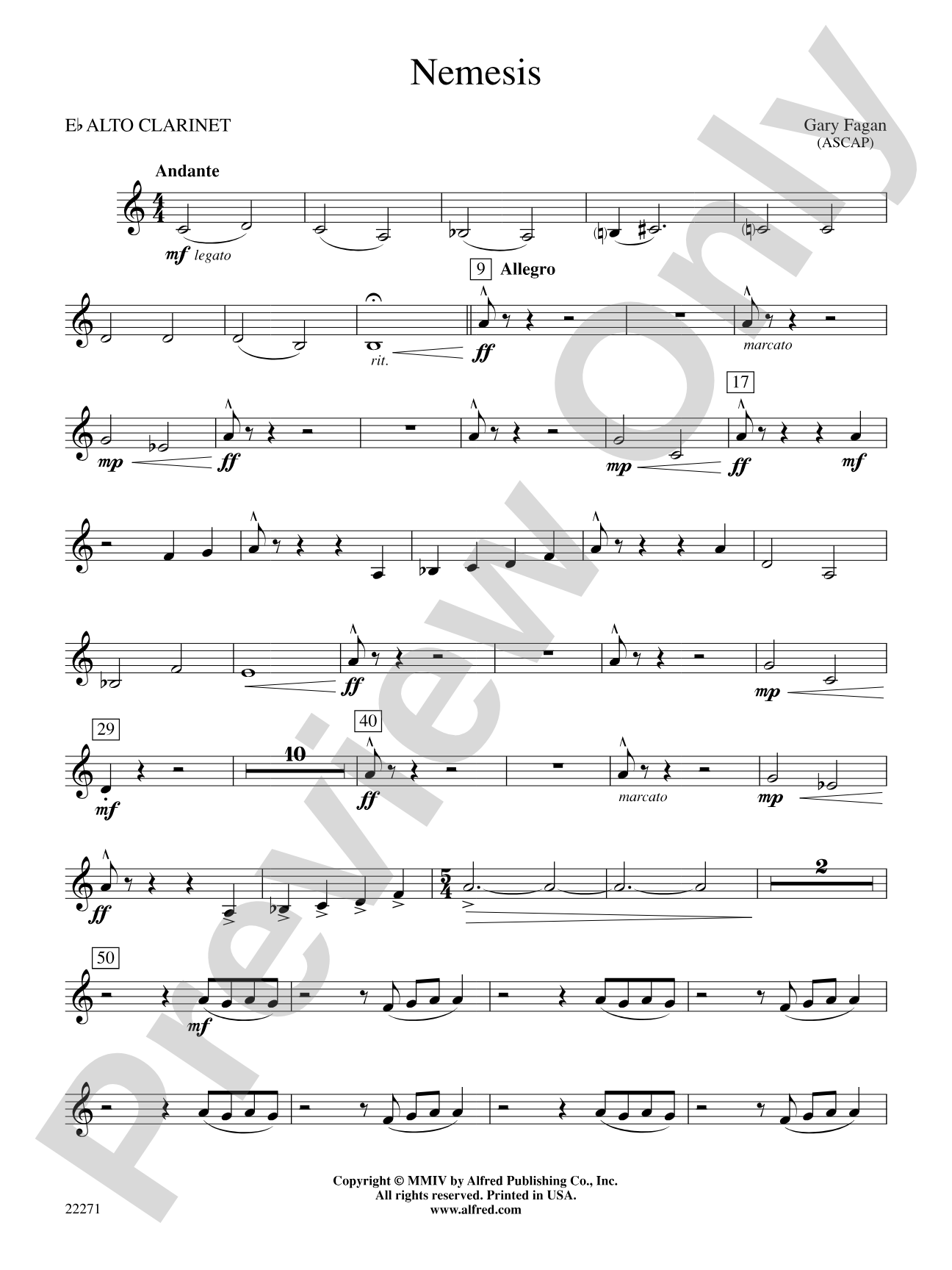 Nemesis: E-flat Alto Clarinet