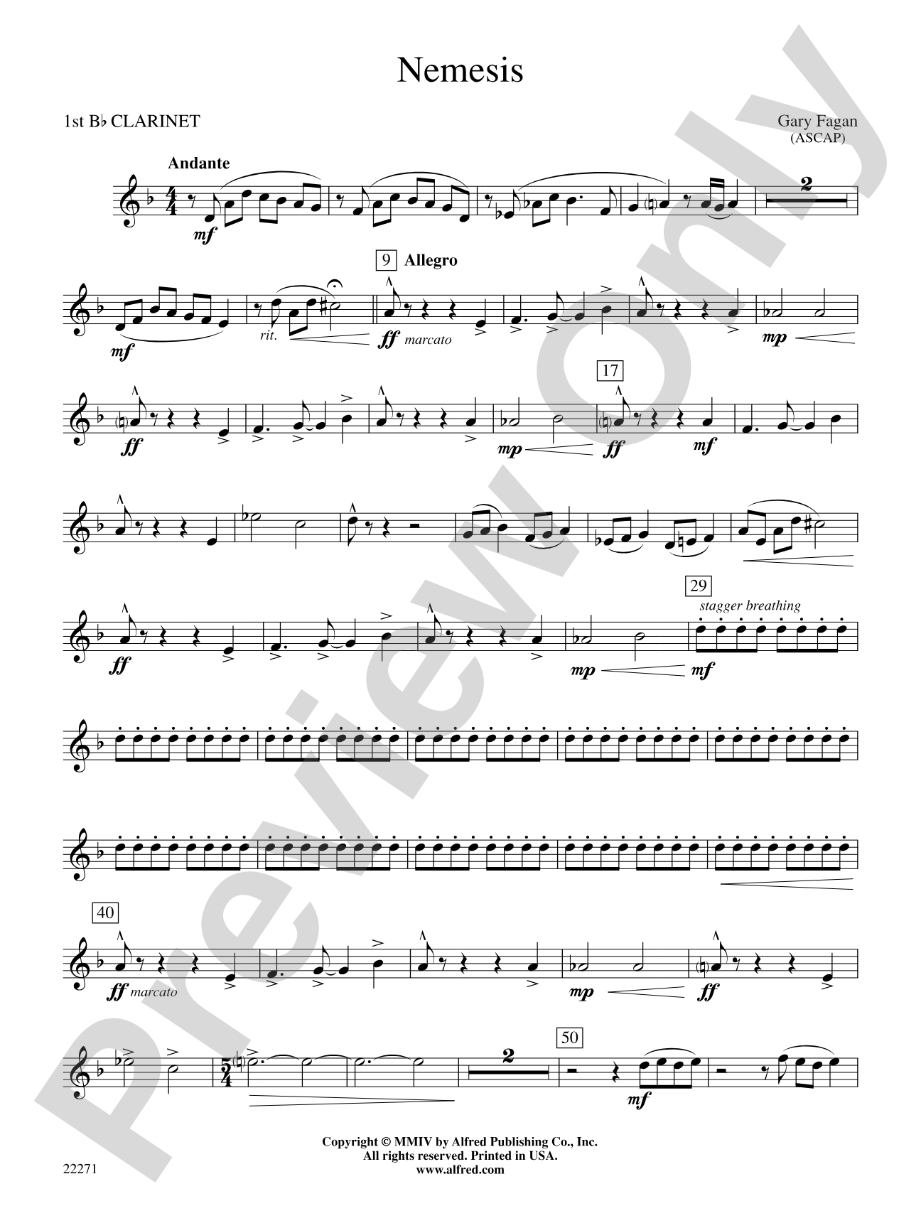 Nemesis: 1st B-flat Clarinet