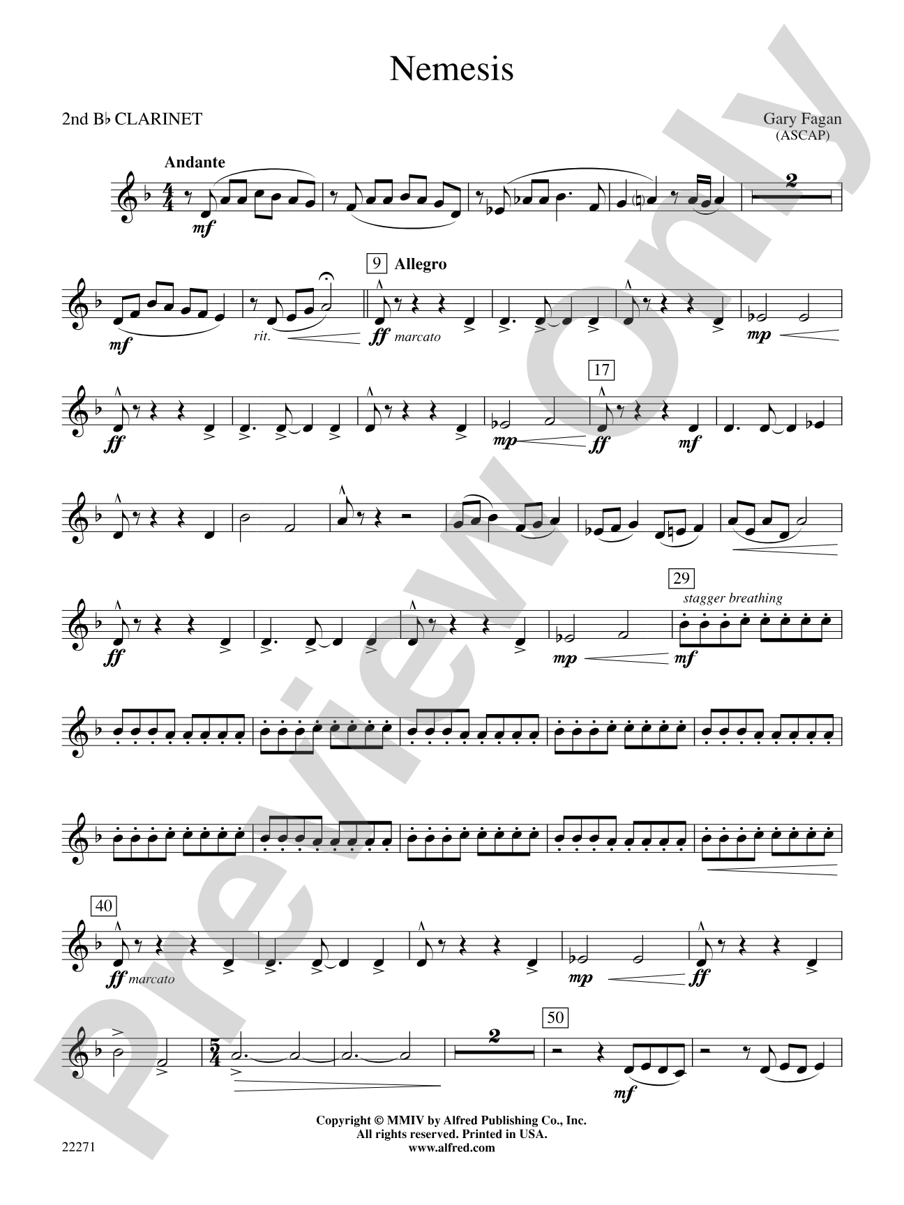 Nemesis: 2nd B-flat Clarinet