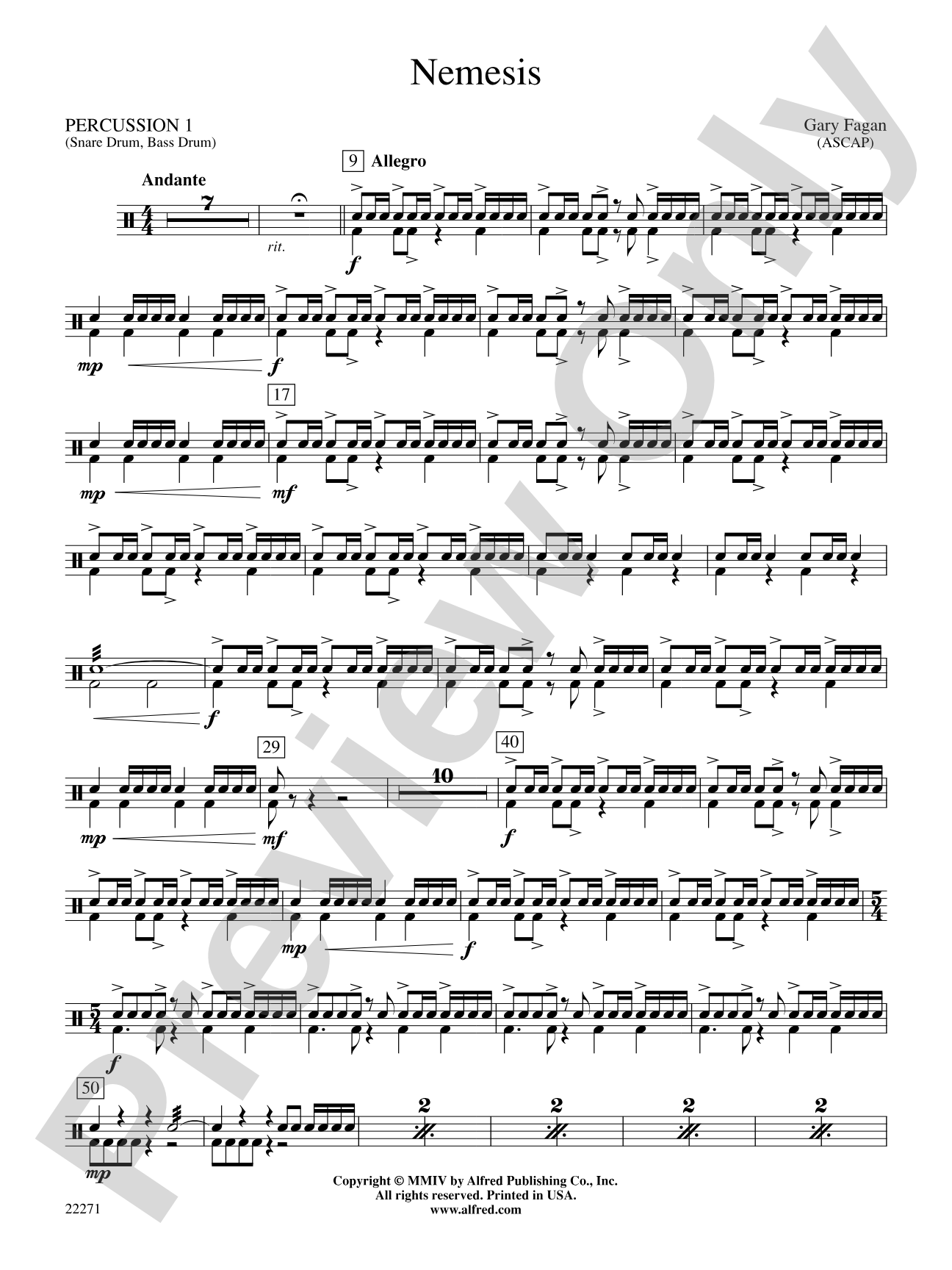 Nemesis: 1st Percussion