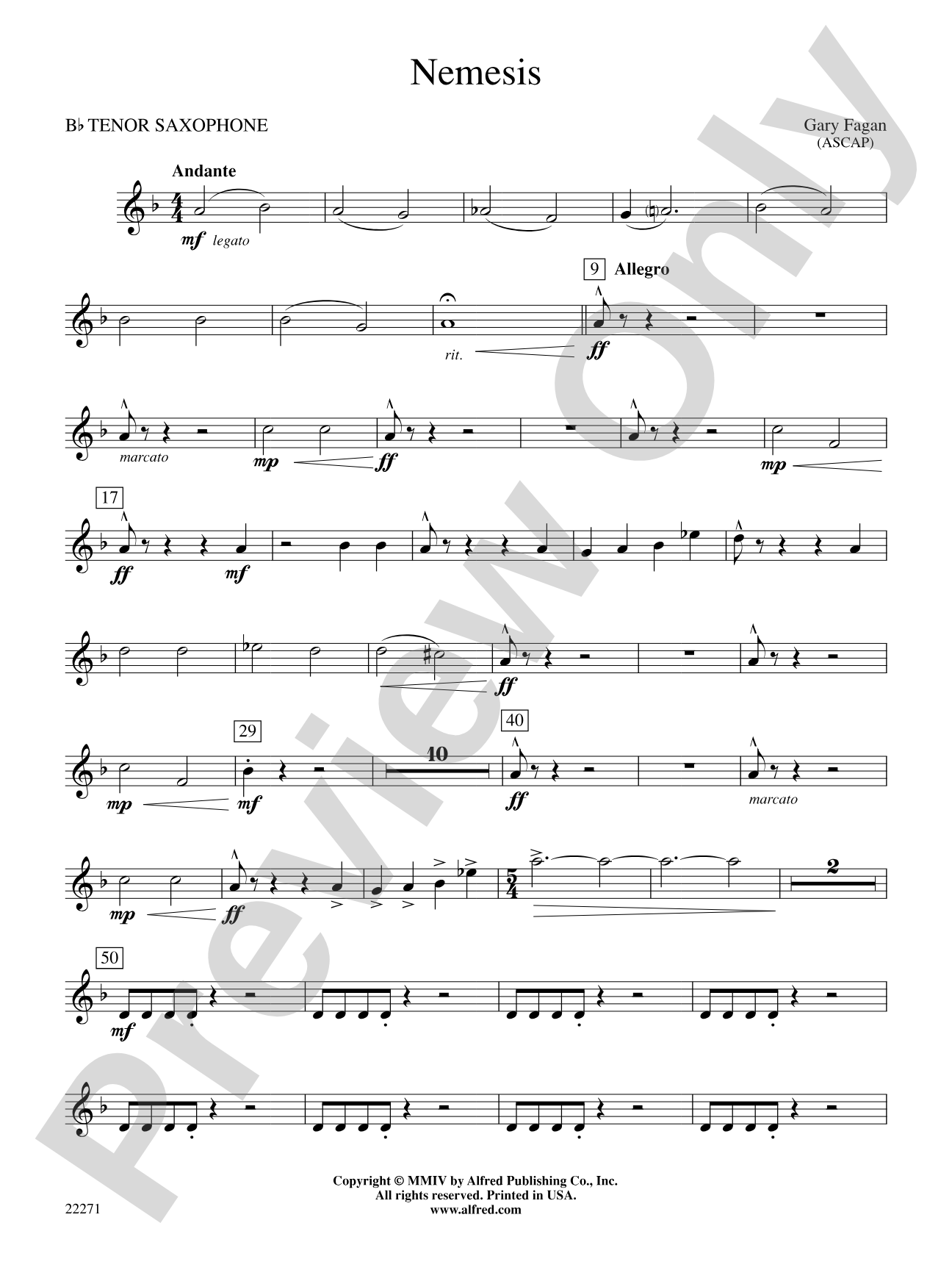 Nemesis: B-flat Tenor Saxophone