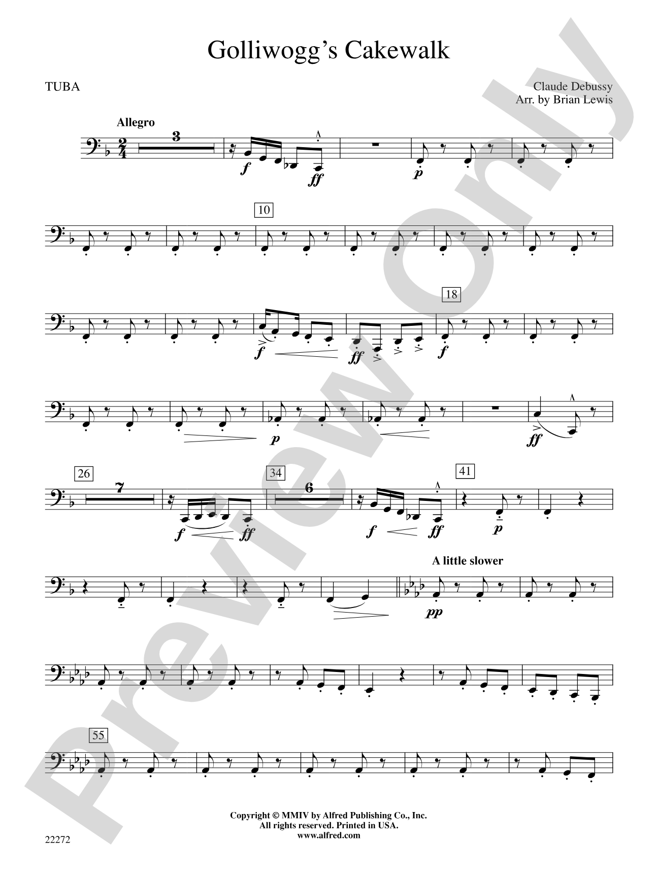 Golliwogg's Cakewalk: Tuba
