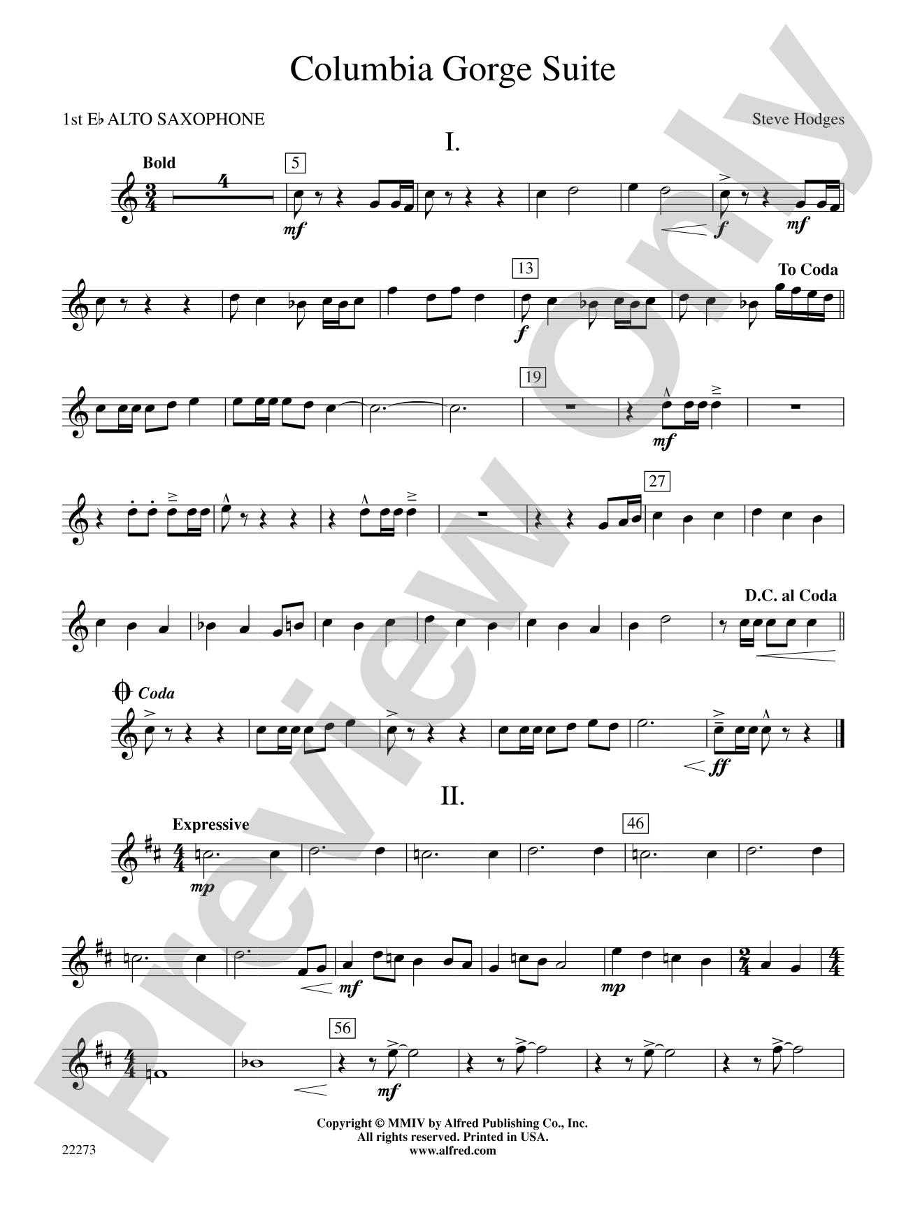 Columbia George Suite: E-flat Alto Saxophone